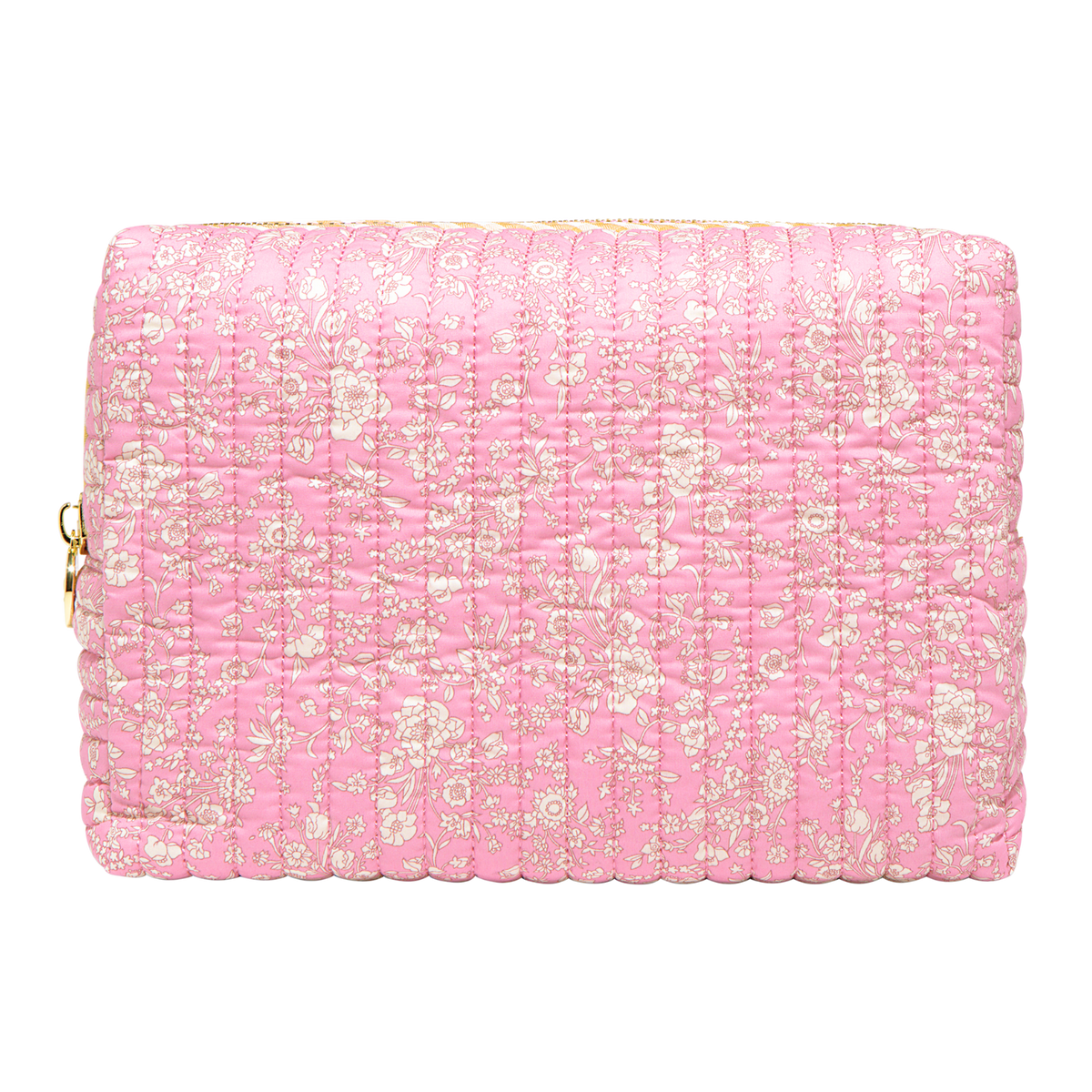 Large Quilted Pouch Made with Liberty Fabric
