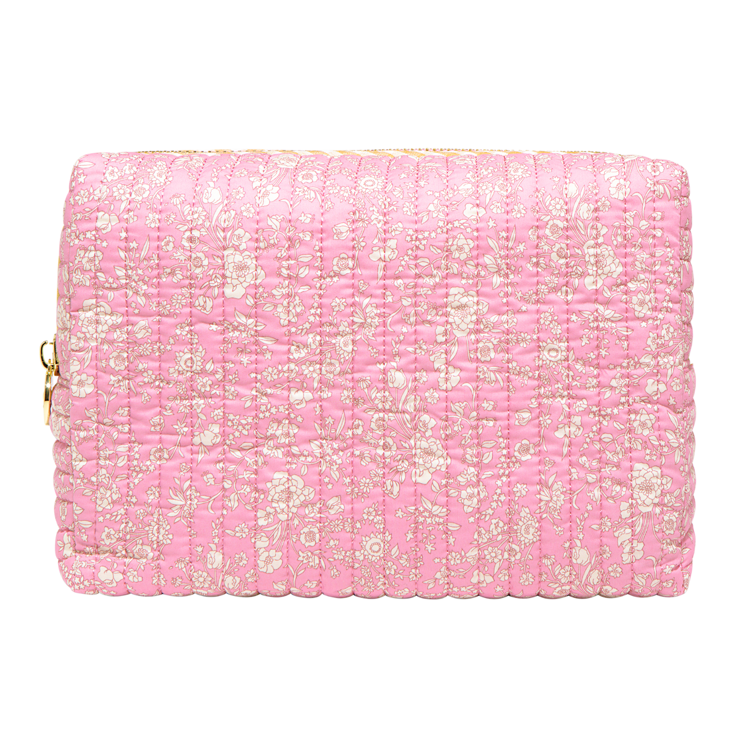 Large Quilted Pouch Made with Liberty Fabric