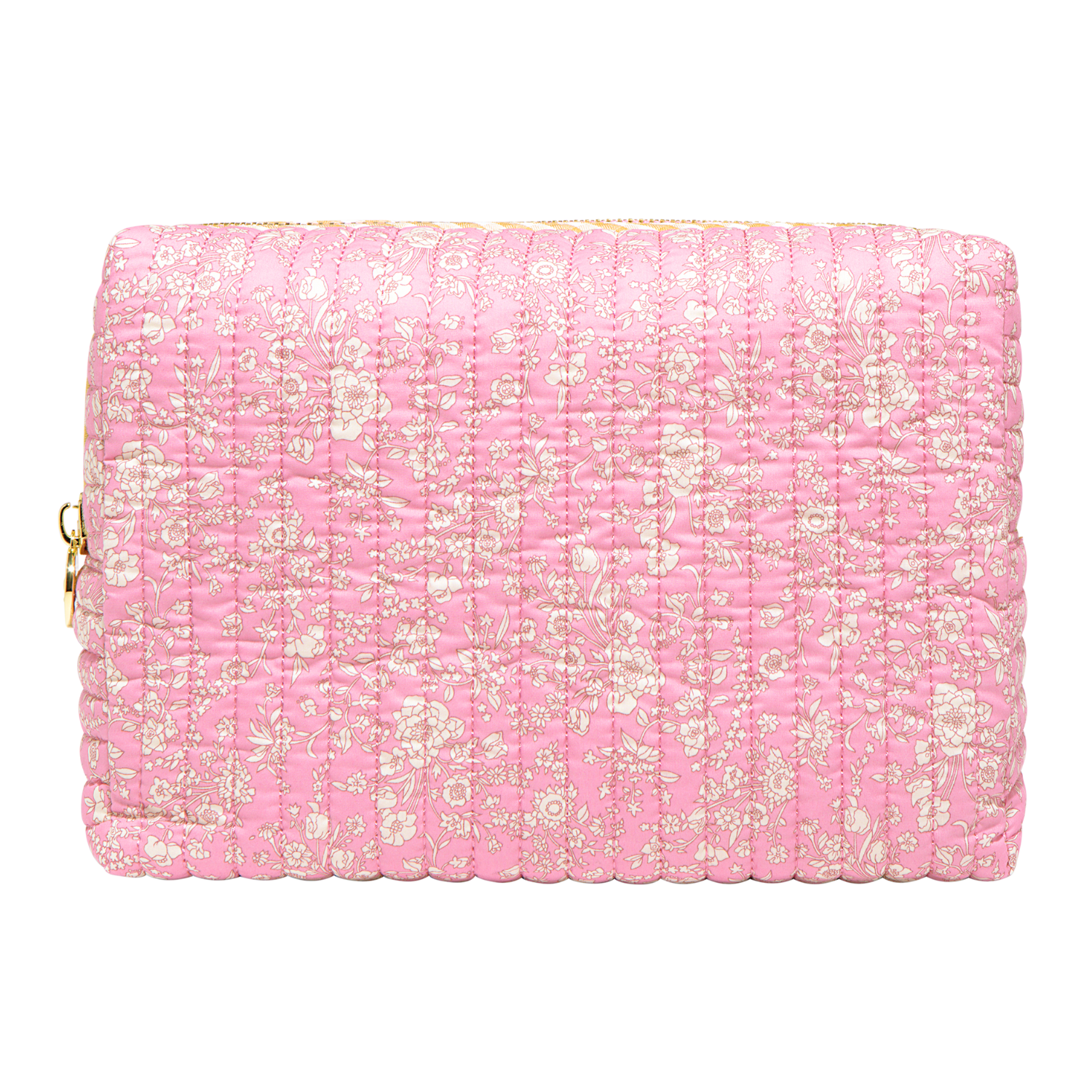 Large Quilted Pouch Made with Liberty Fabric