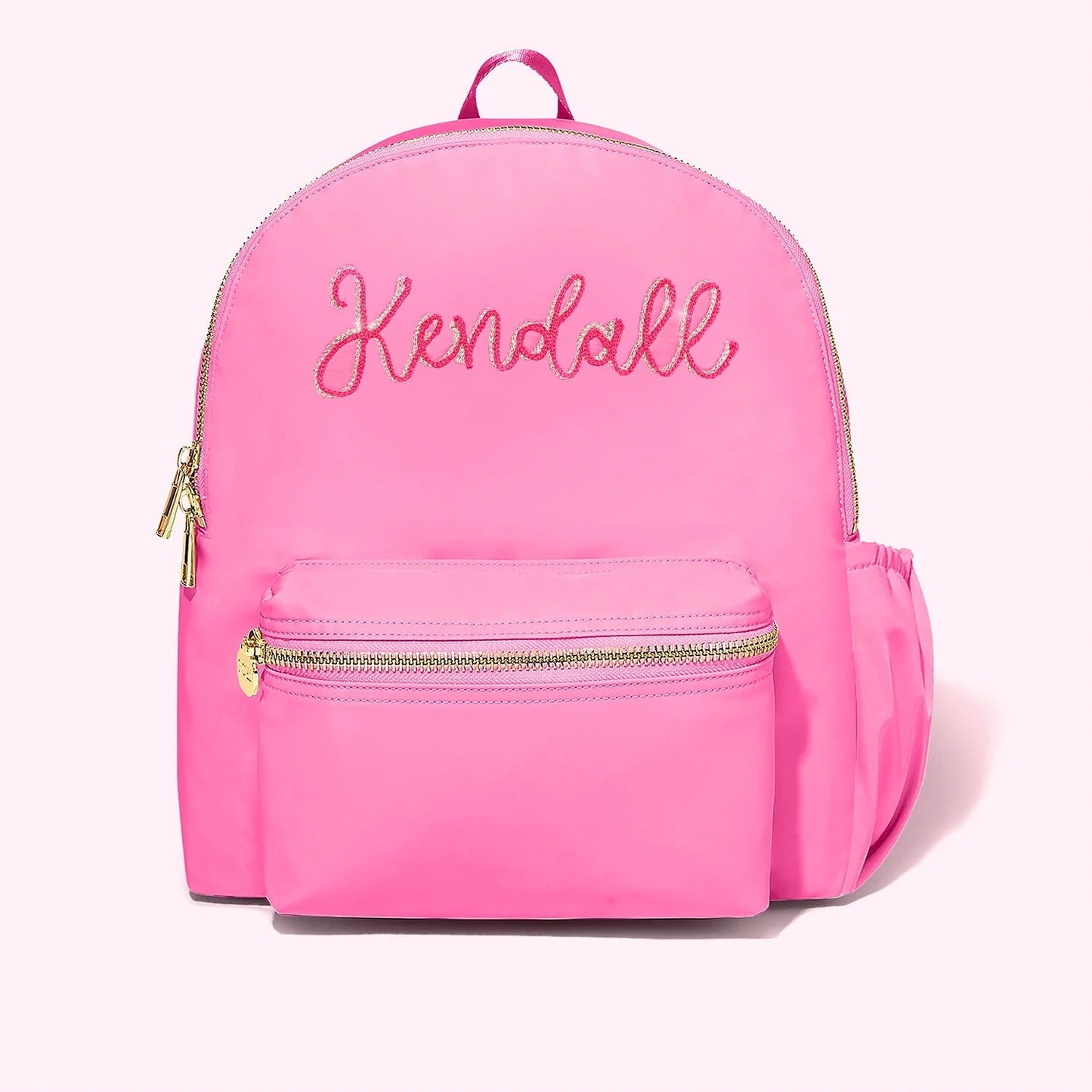 Custom Embroidered Classic Backpack with Water Bottle Holder