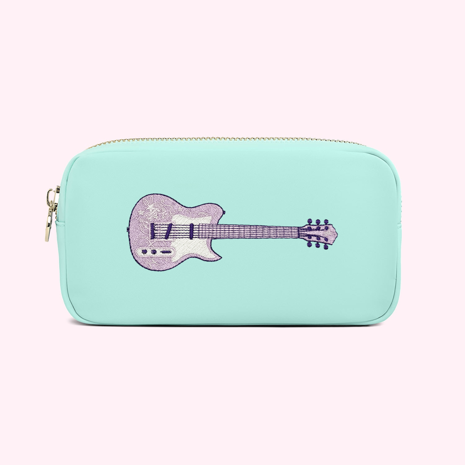 Embroidered Guitar Small Pouch - Stoney Clover Lane
