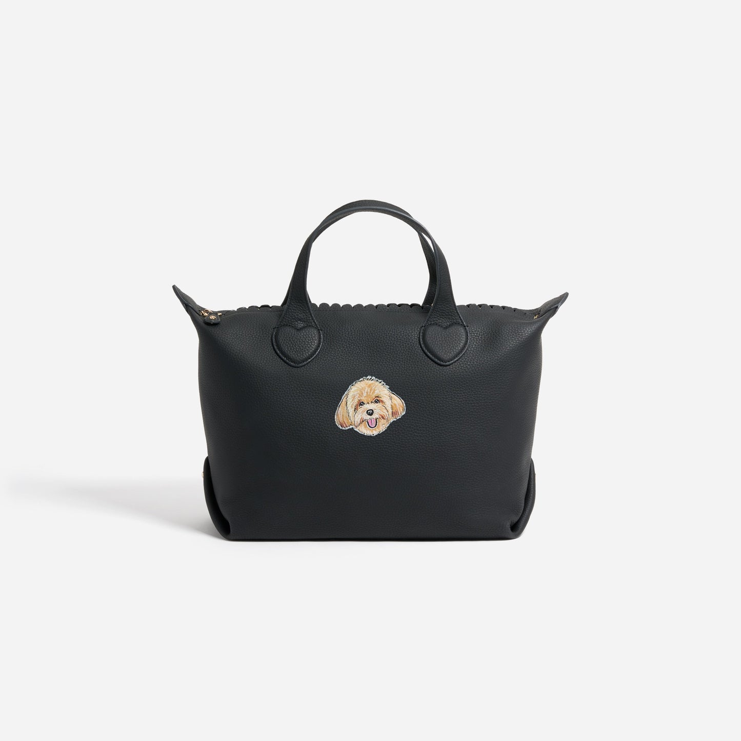 Custom Hand Painted Pet Face Pittsford Pouchette Shoulder Bag 29