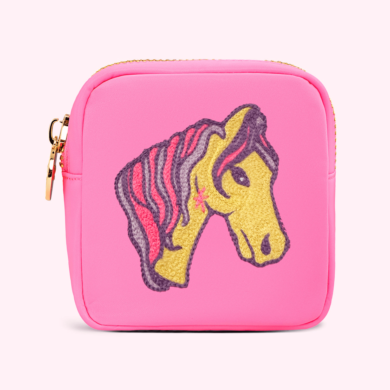 Hand Embroidered Horse Mini Pouch - Stoney Clover Lane