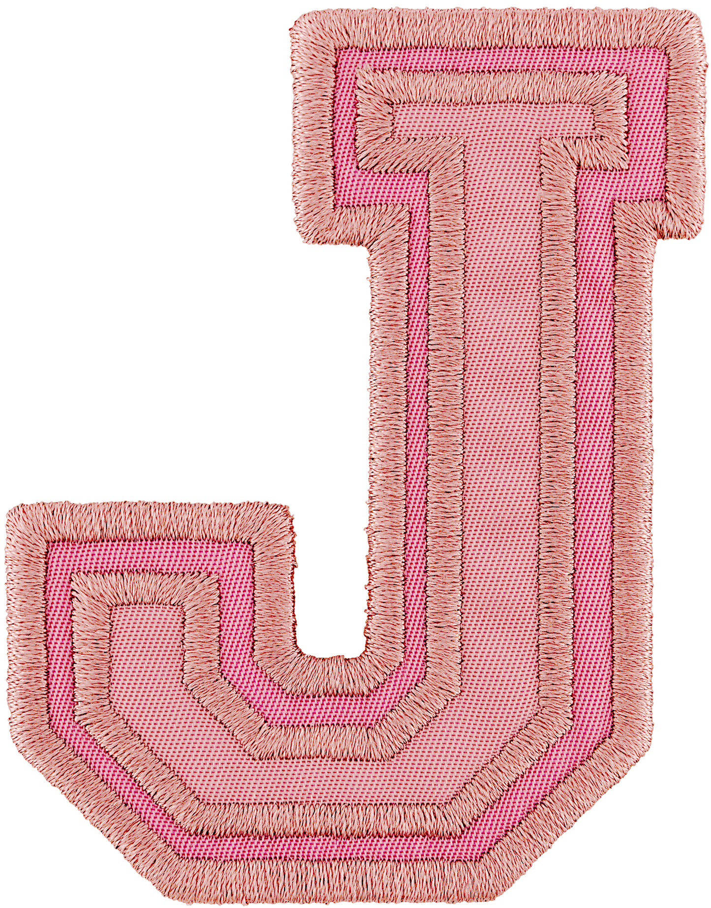 Mauve Varsity Nylon Letter Patch