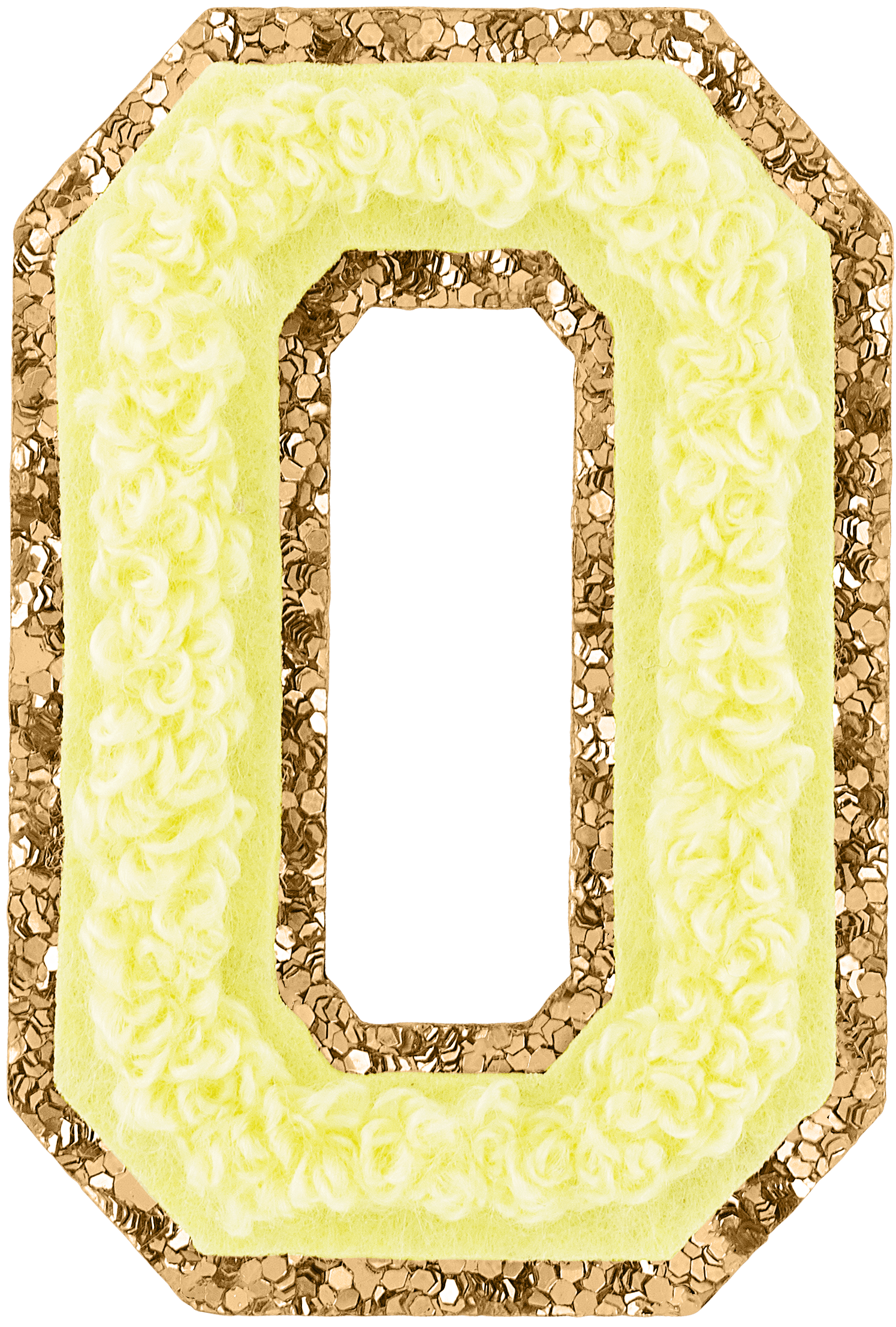 Banana Glitter Varsity Letter Patch