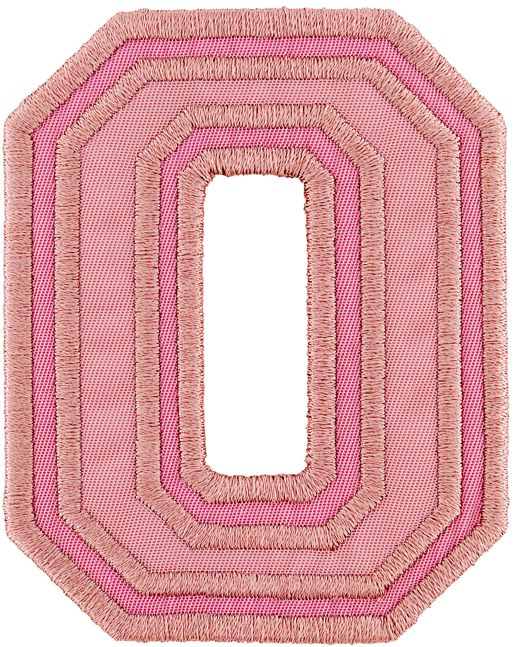 Mauve Varsity Nylon Letter Patch