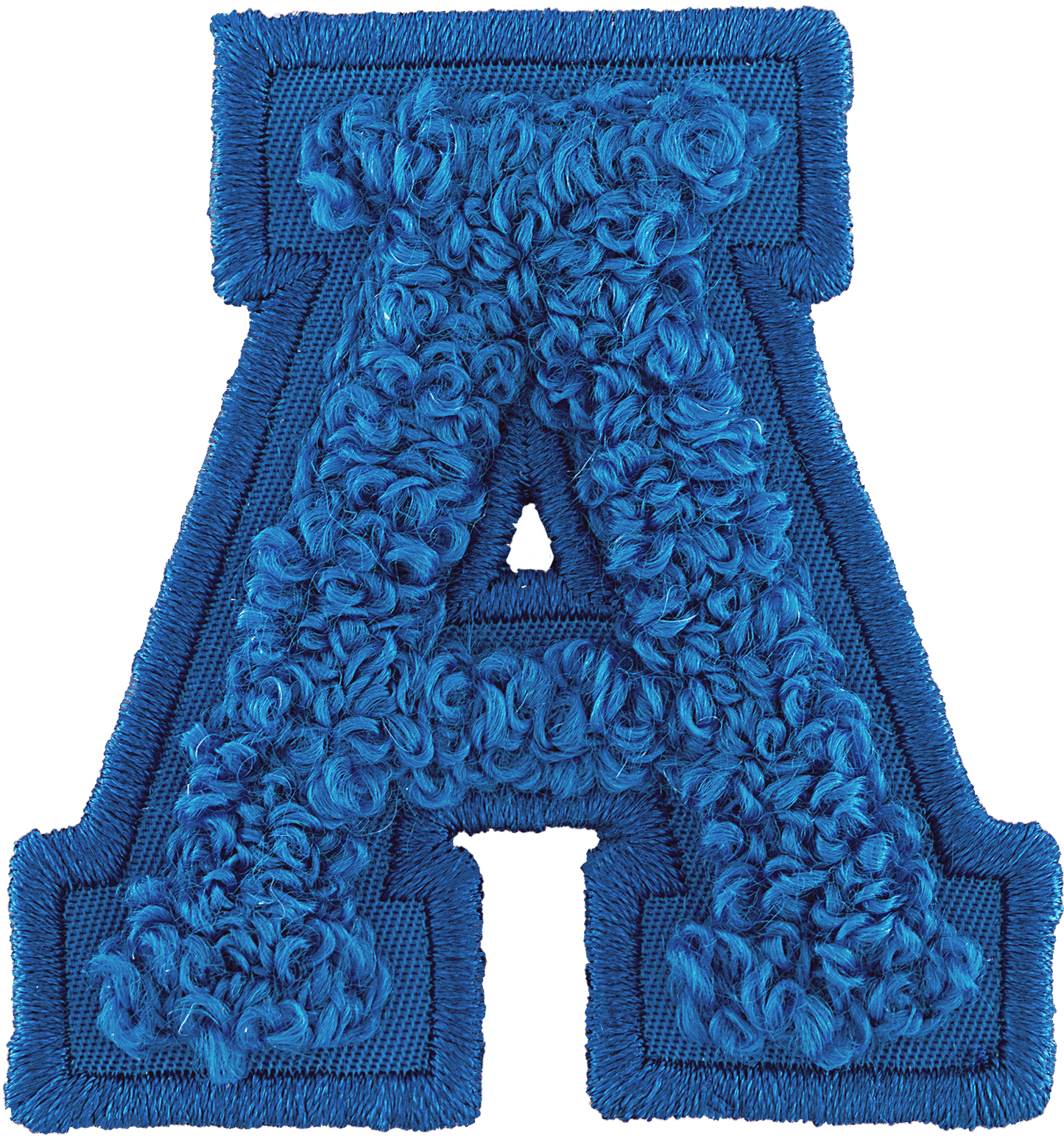 Berry Blue Letter Patch