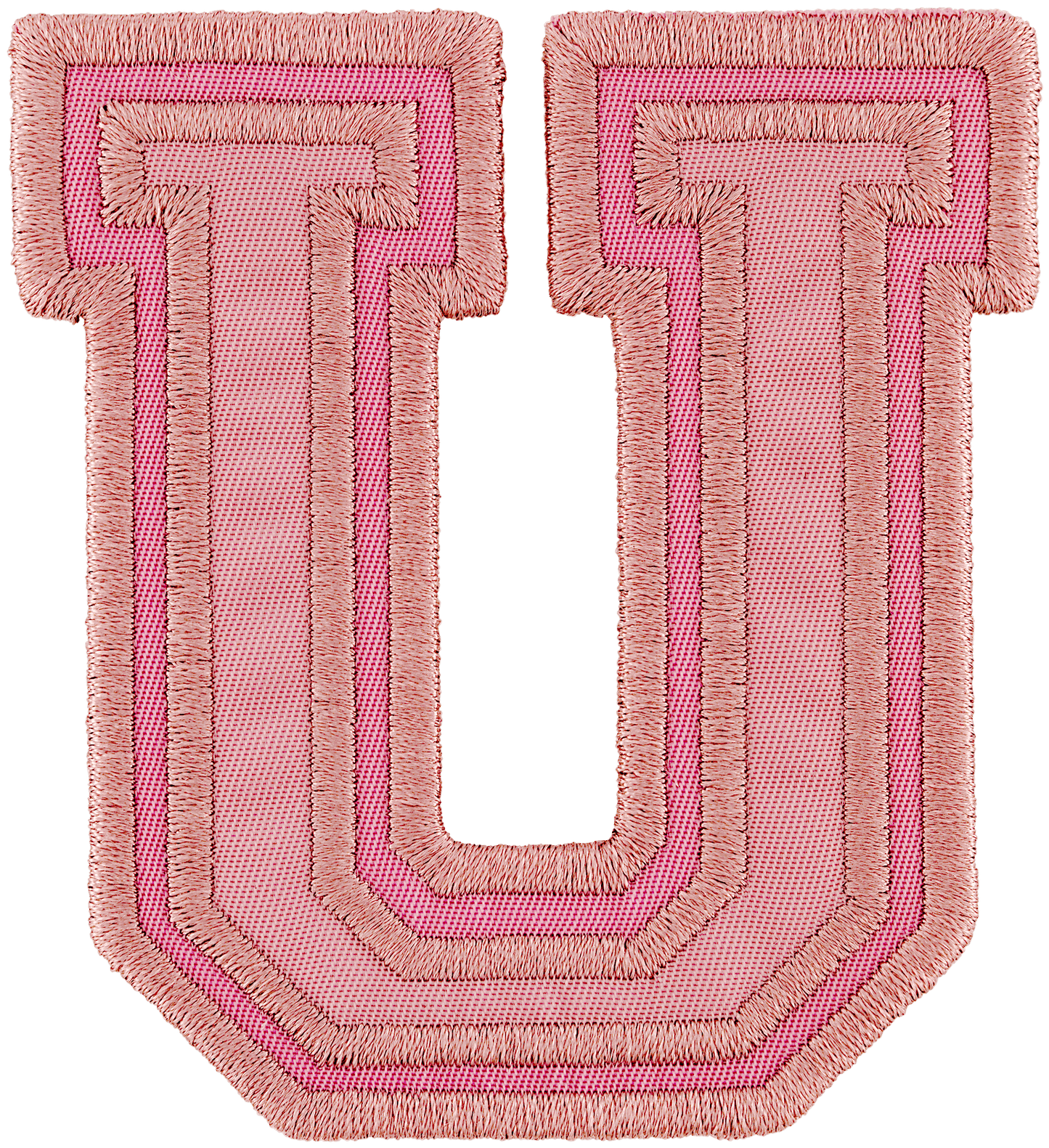 Mauve Varsity Nylon Letter Patch