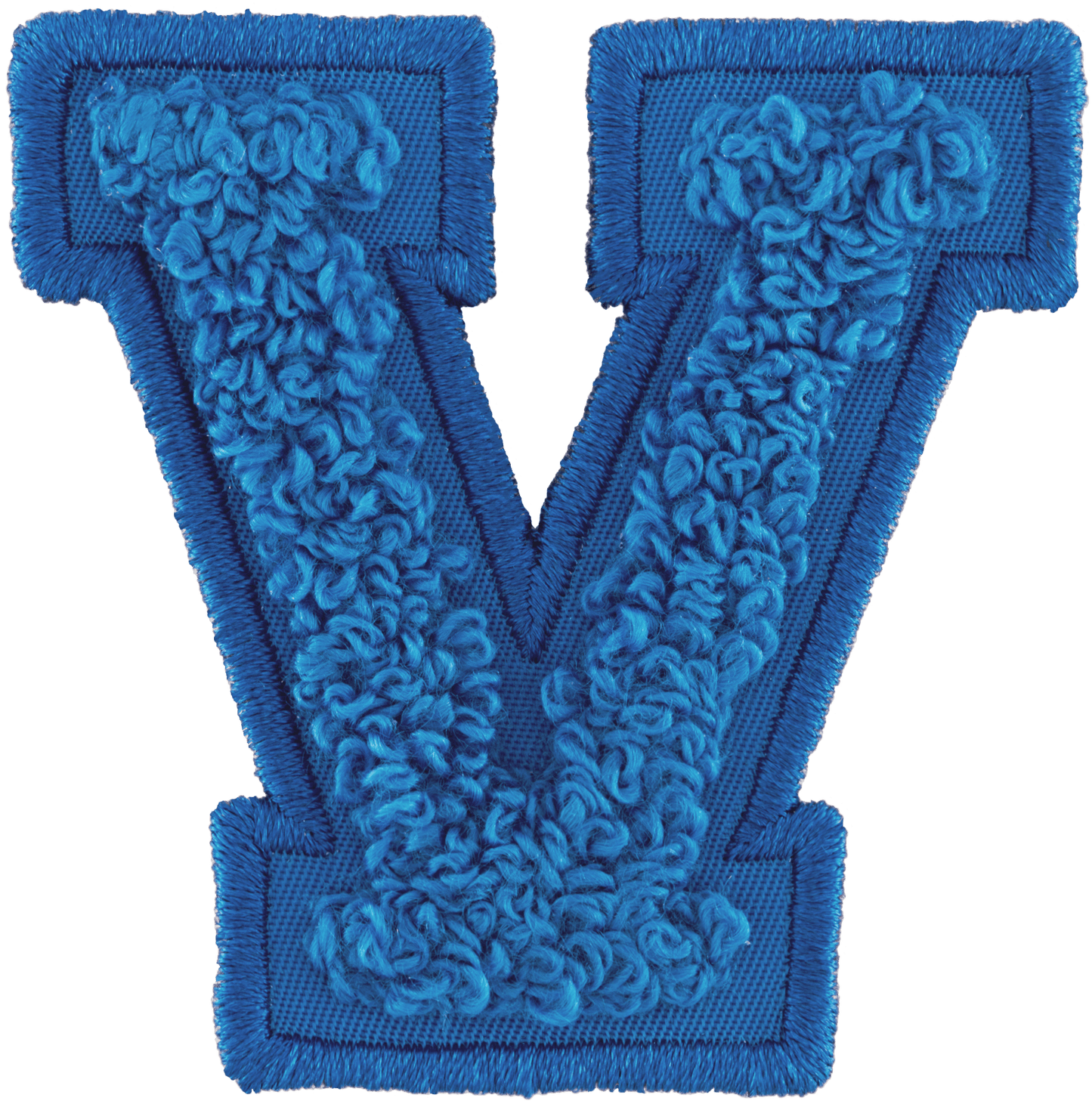 Berry Blue Letter Patch