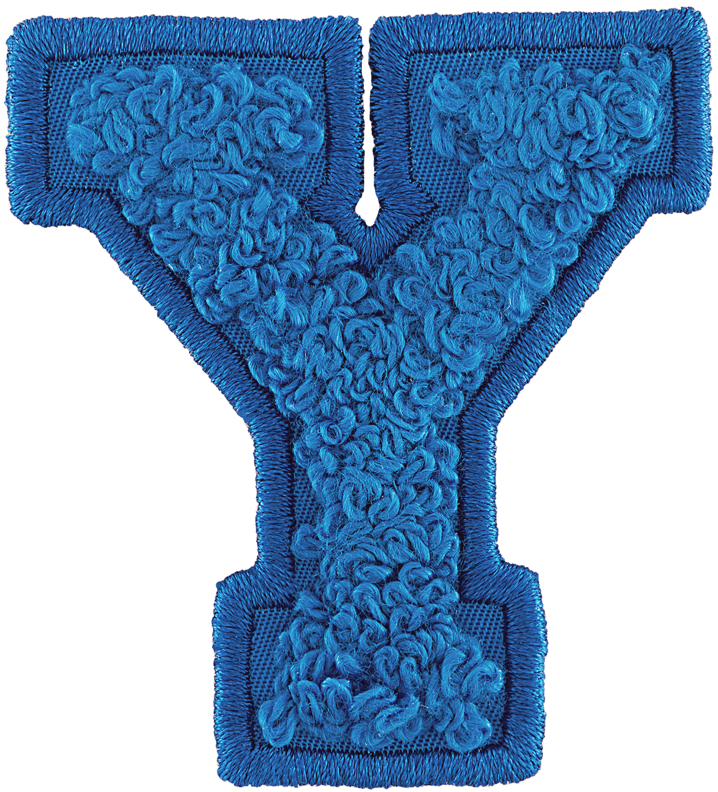 Berry Blue Letter Patch