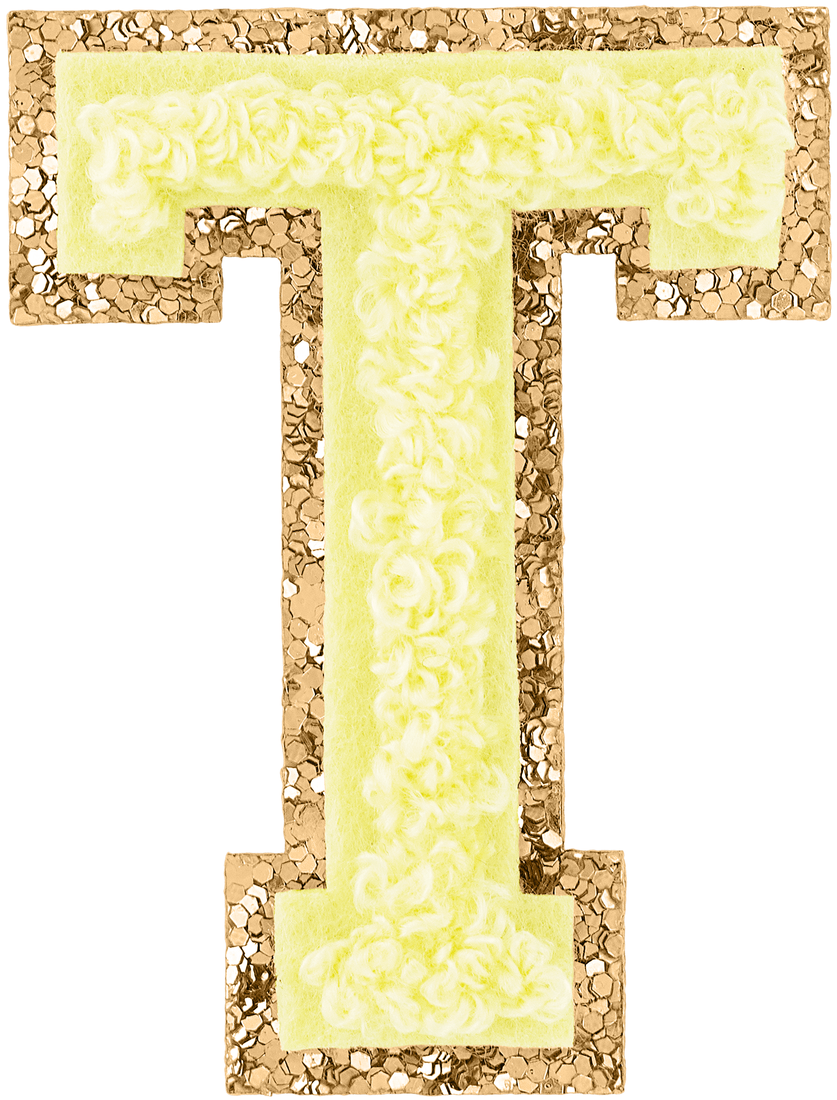Banana Glitter Varsity Letter Patch