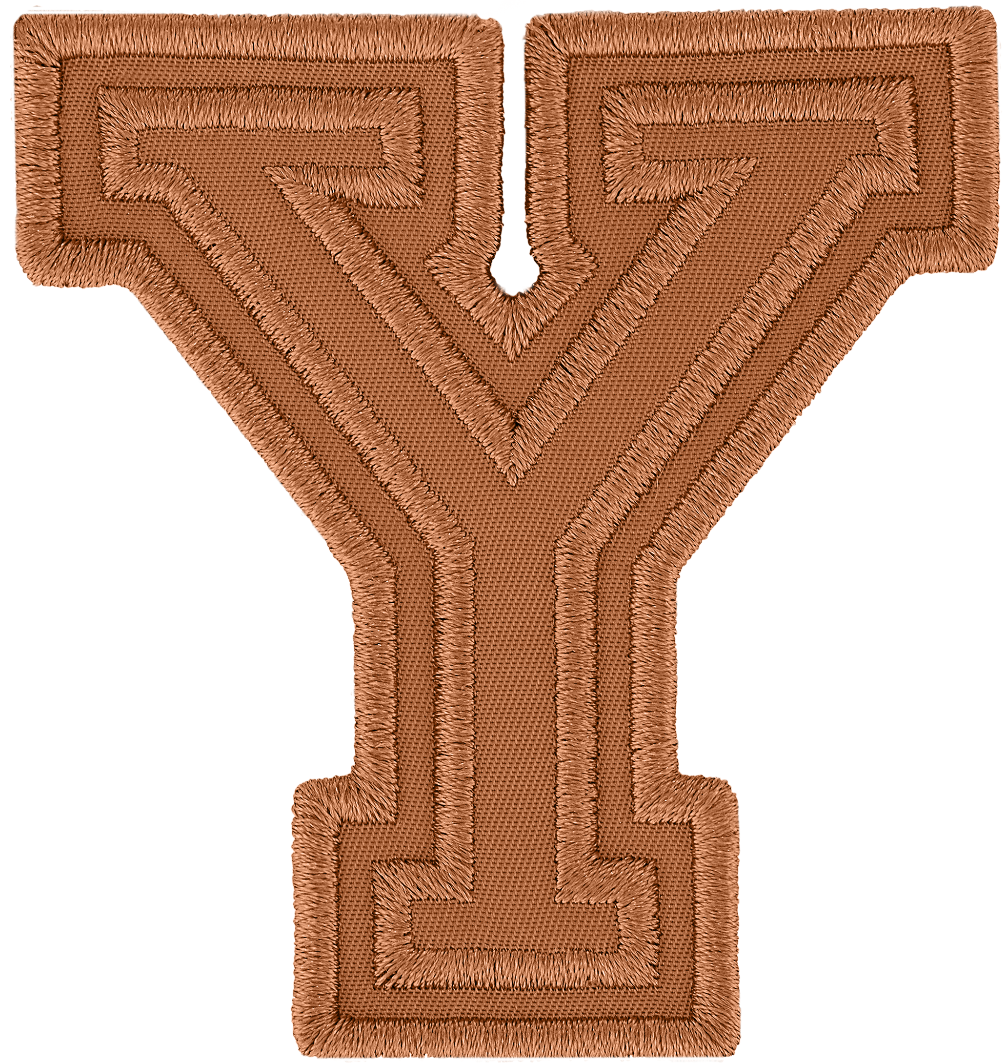 Camel Varsity Nylon Letter Patch