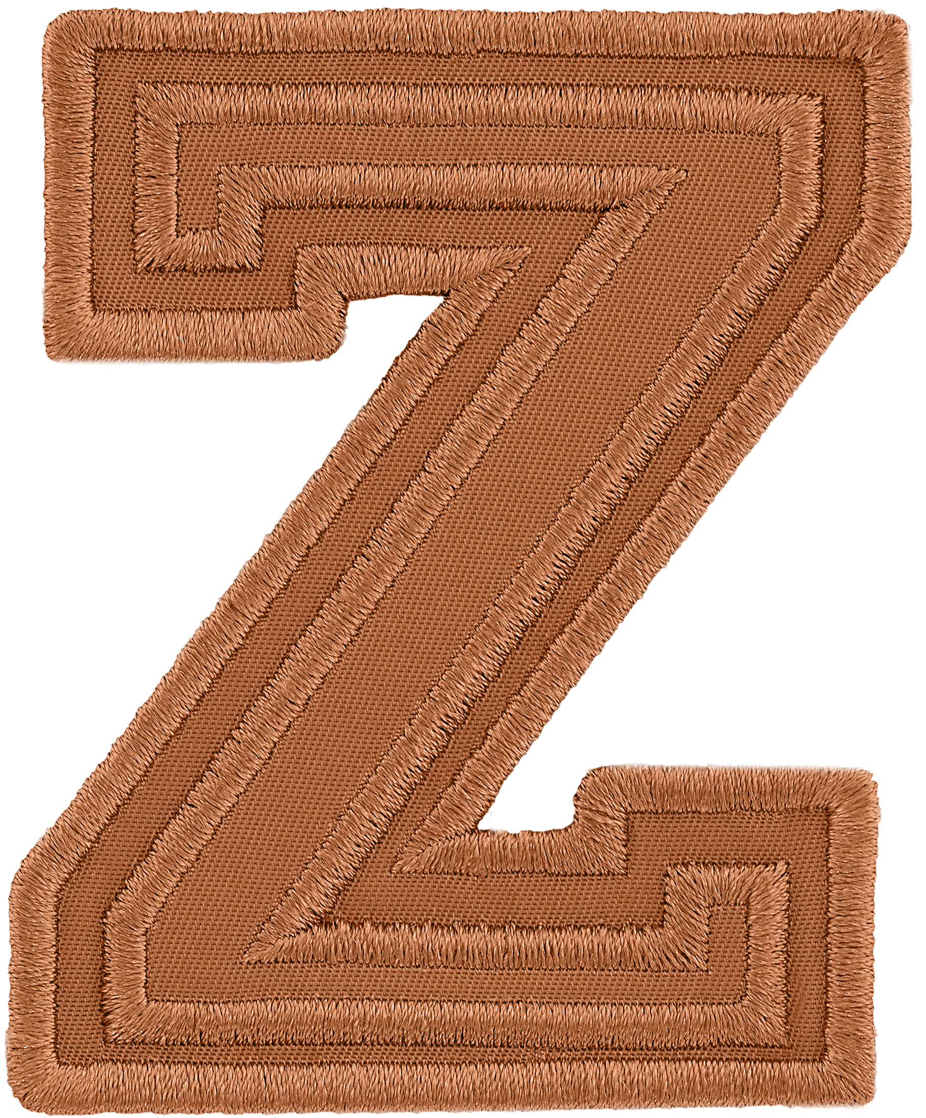 Camel Varsity Nylon Letter Patch