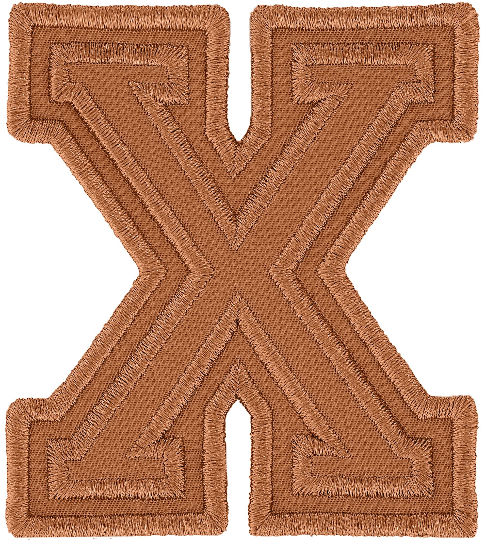 Camel Varsity Nylon Letter Patch