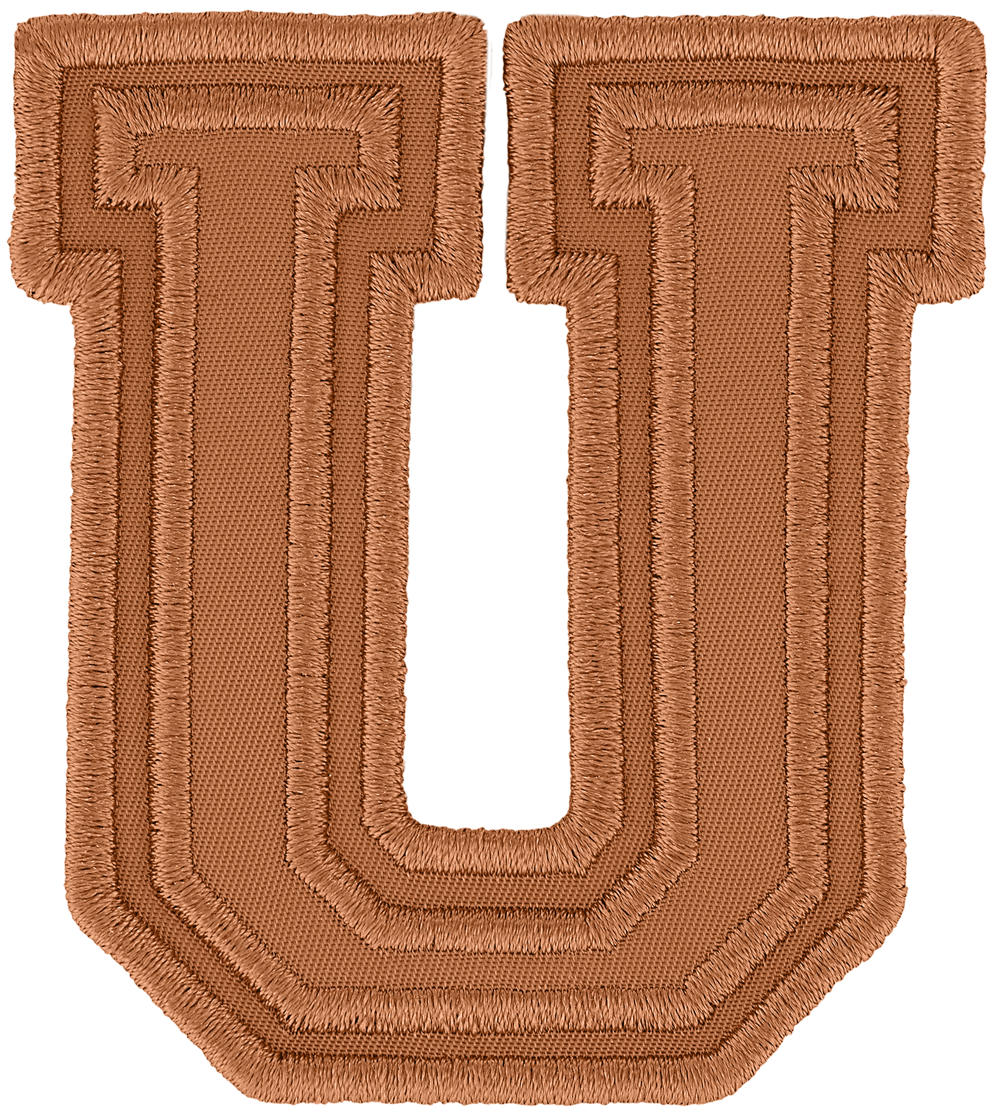 Camel Varsity Nylon Letter Patch