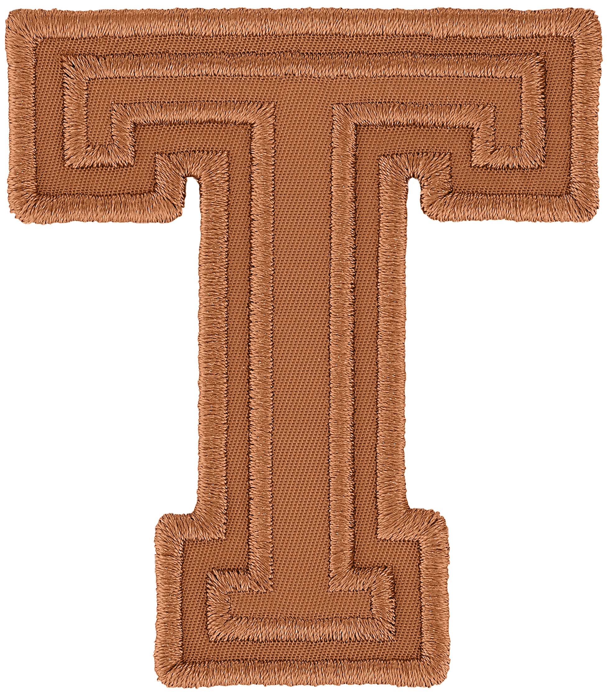 Camel Varsity Nylon Letter Patch