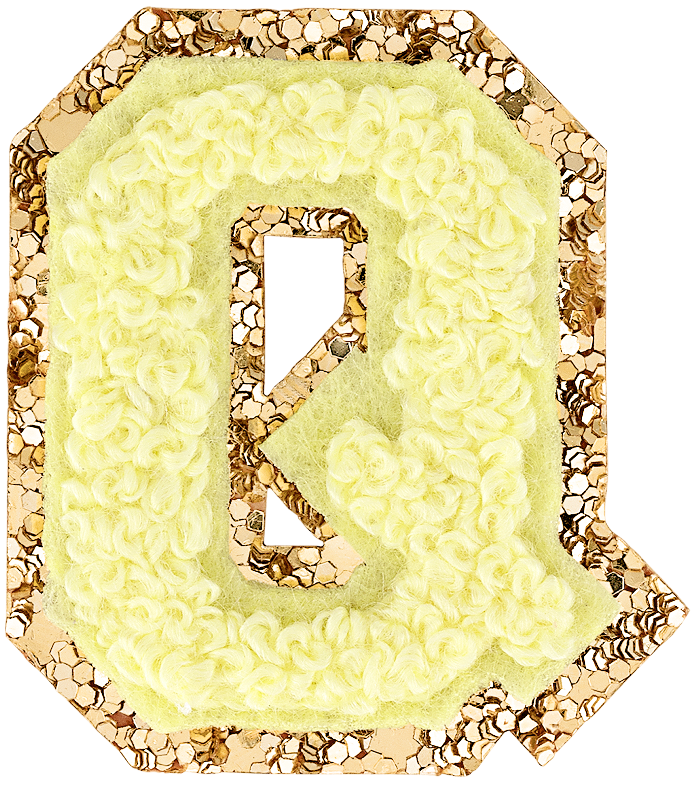Banana Mini Glitter Varsity Letter Patch