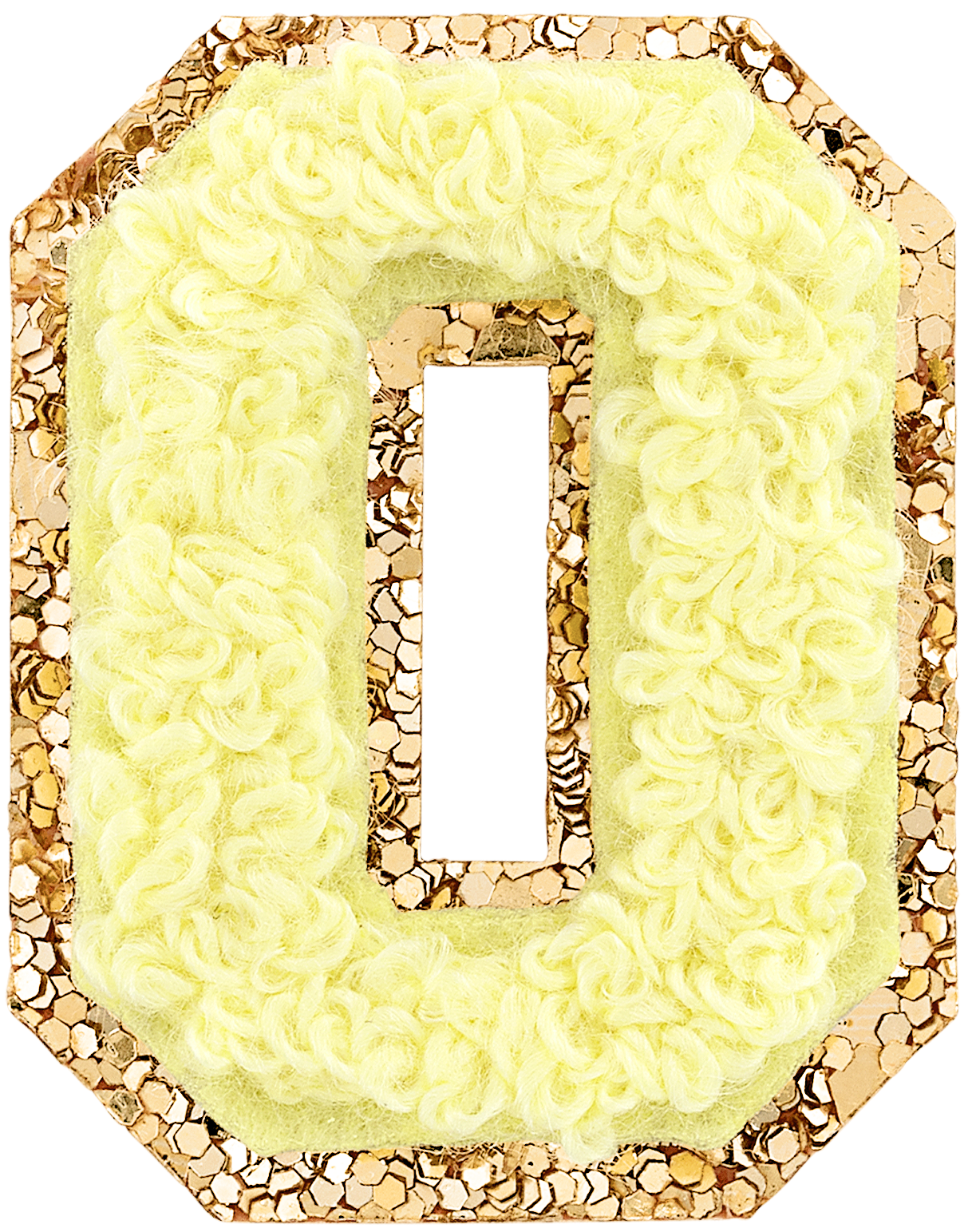 Banana Mini Glitter Varsity Letter Patch