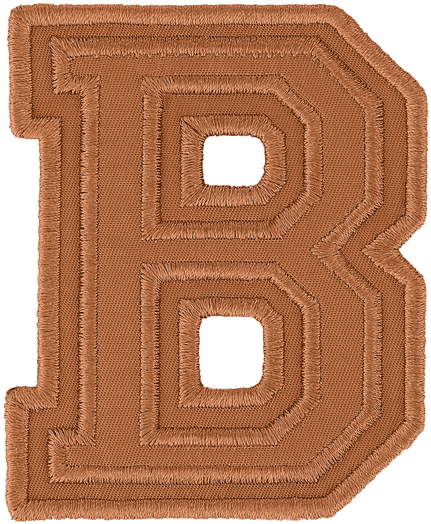 Camel Varsity Nylon Letter Patch