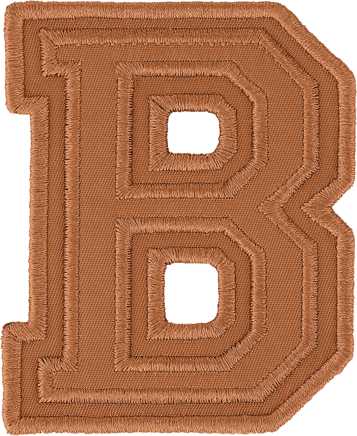 Camel Varsity Nylon Letter Patch