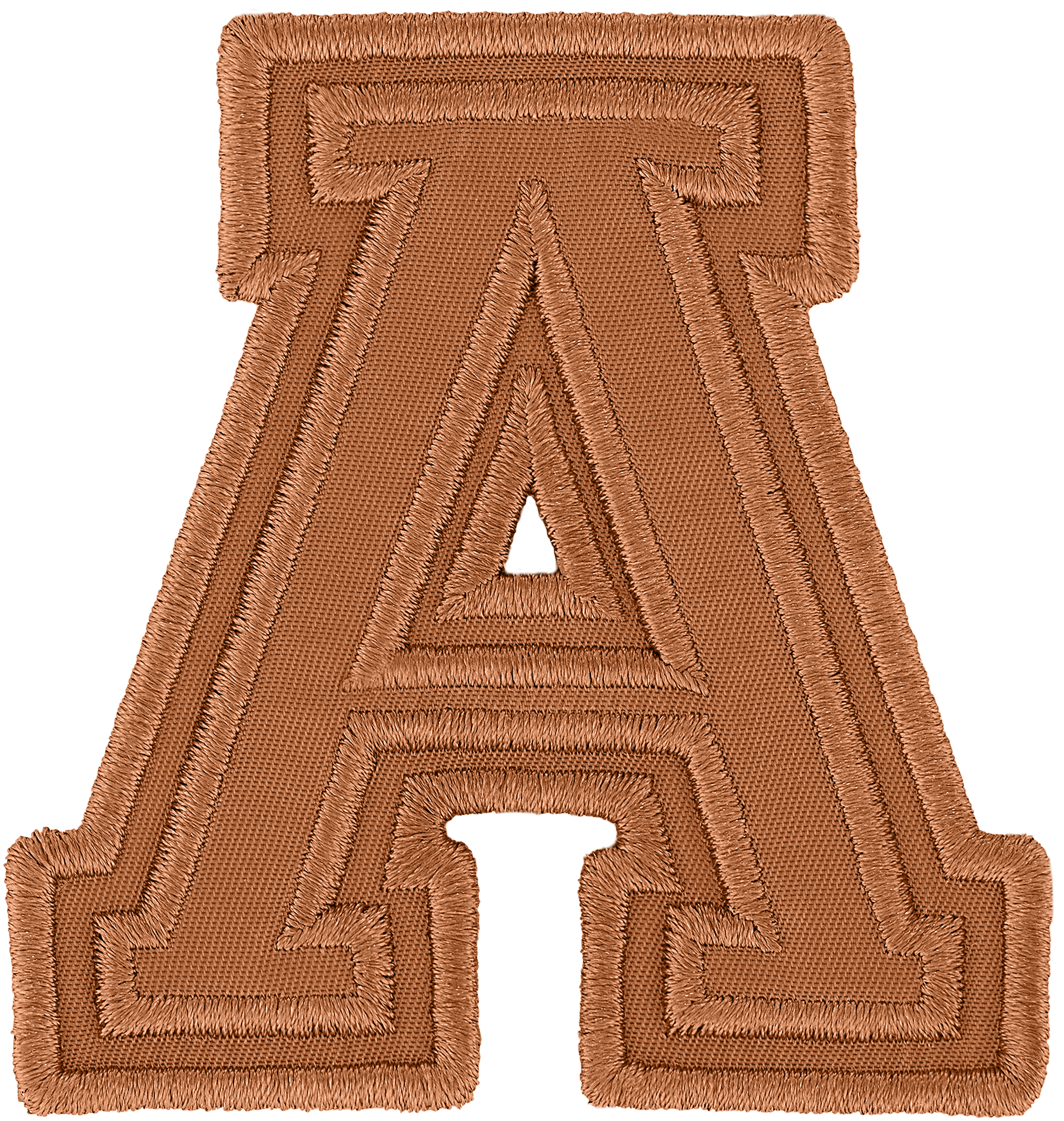 Camel Varsity Nylon Letter Patch