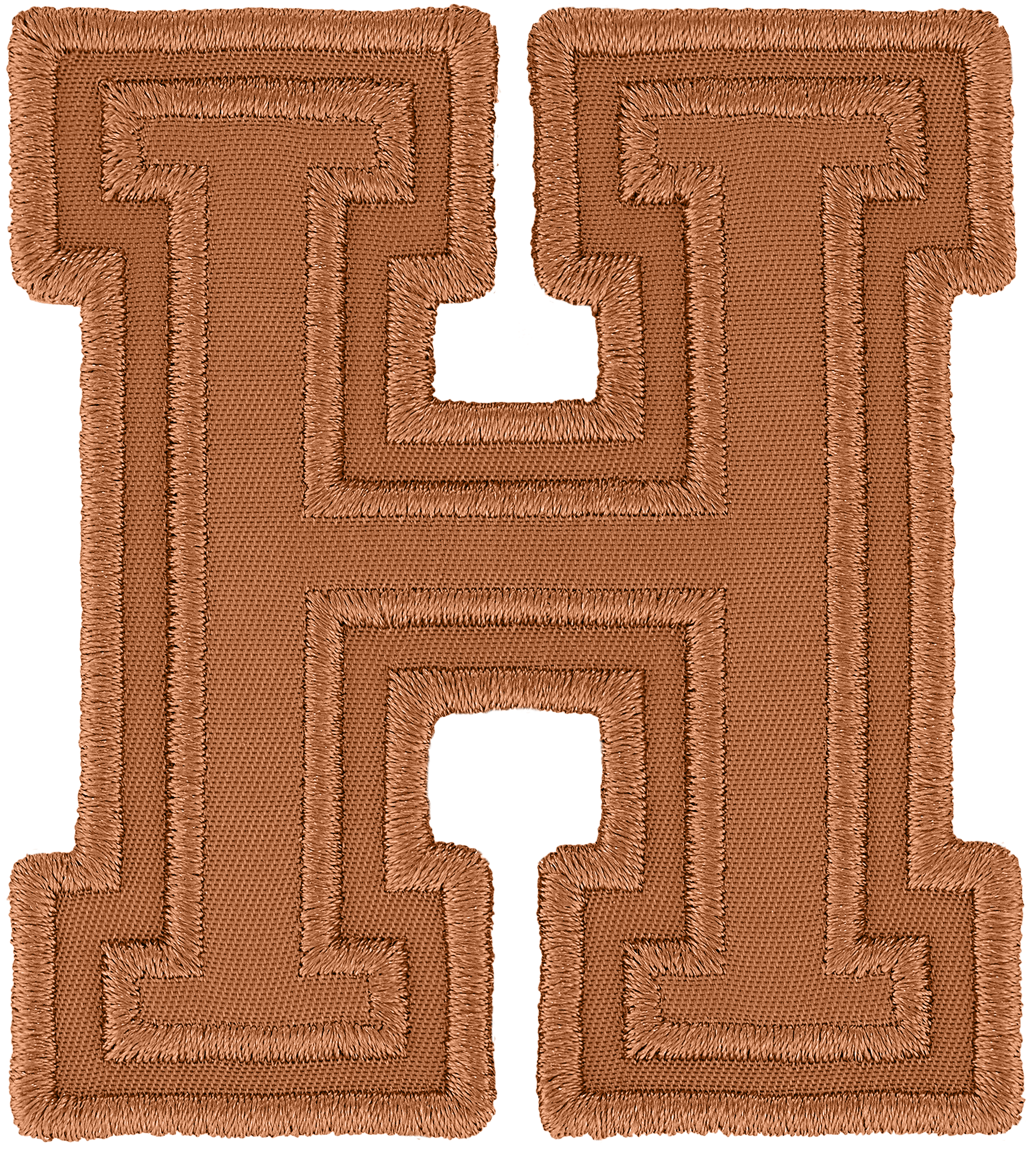 Camel Varsity Nylon Letter Patch