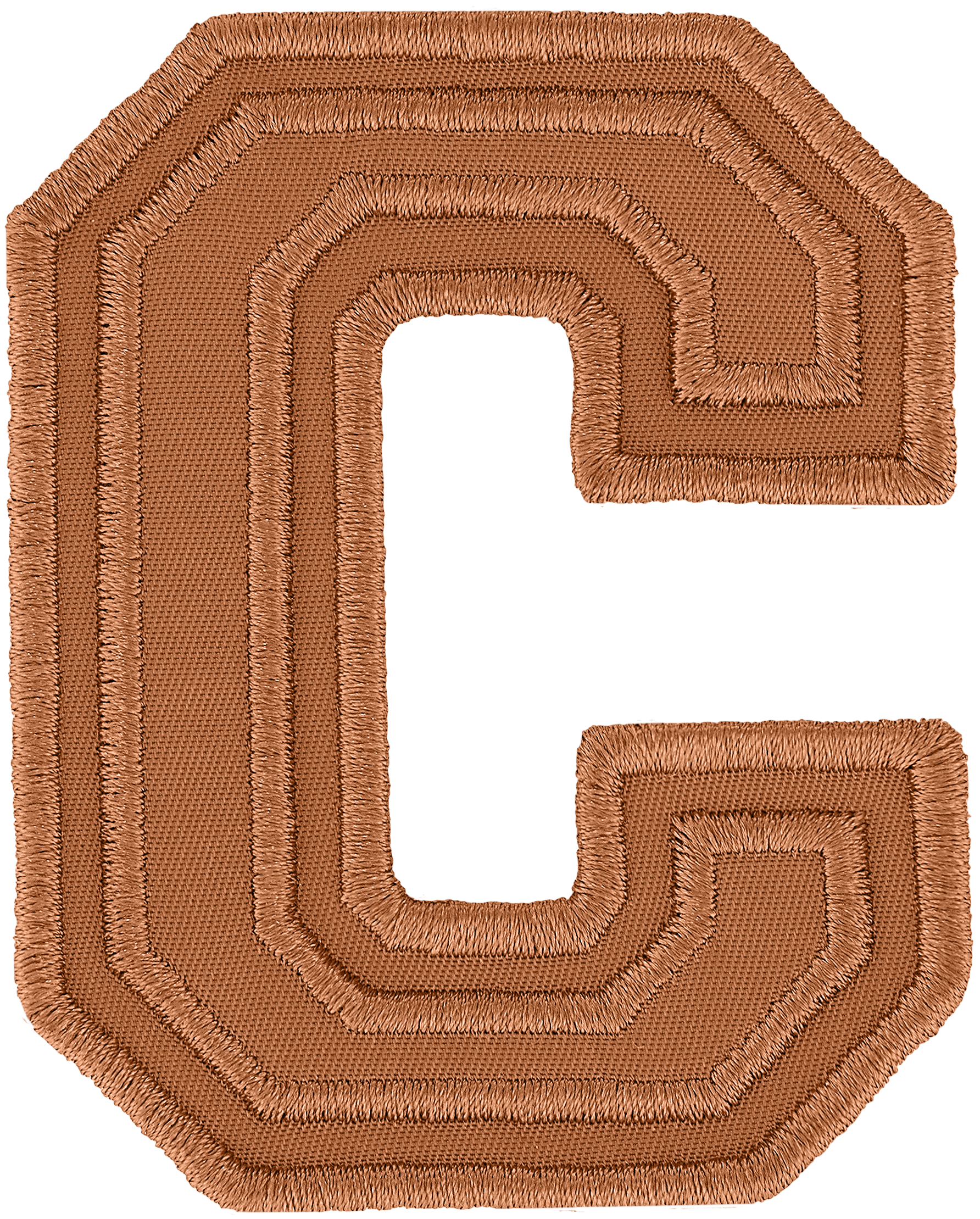 Camel Varsity Nylon Letter Patch