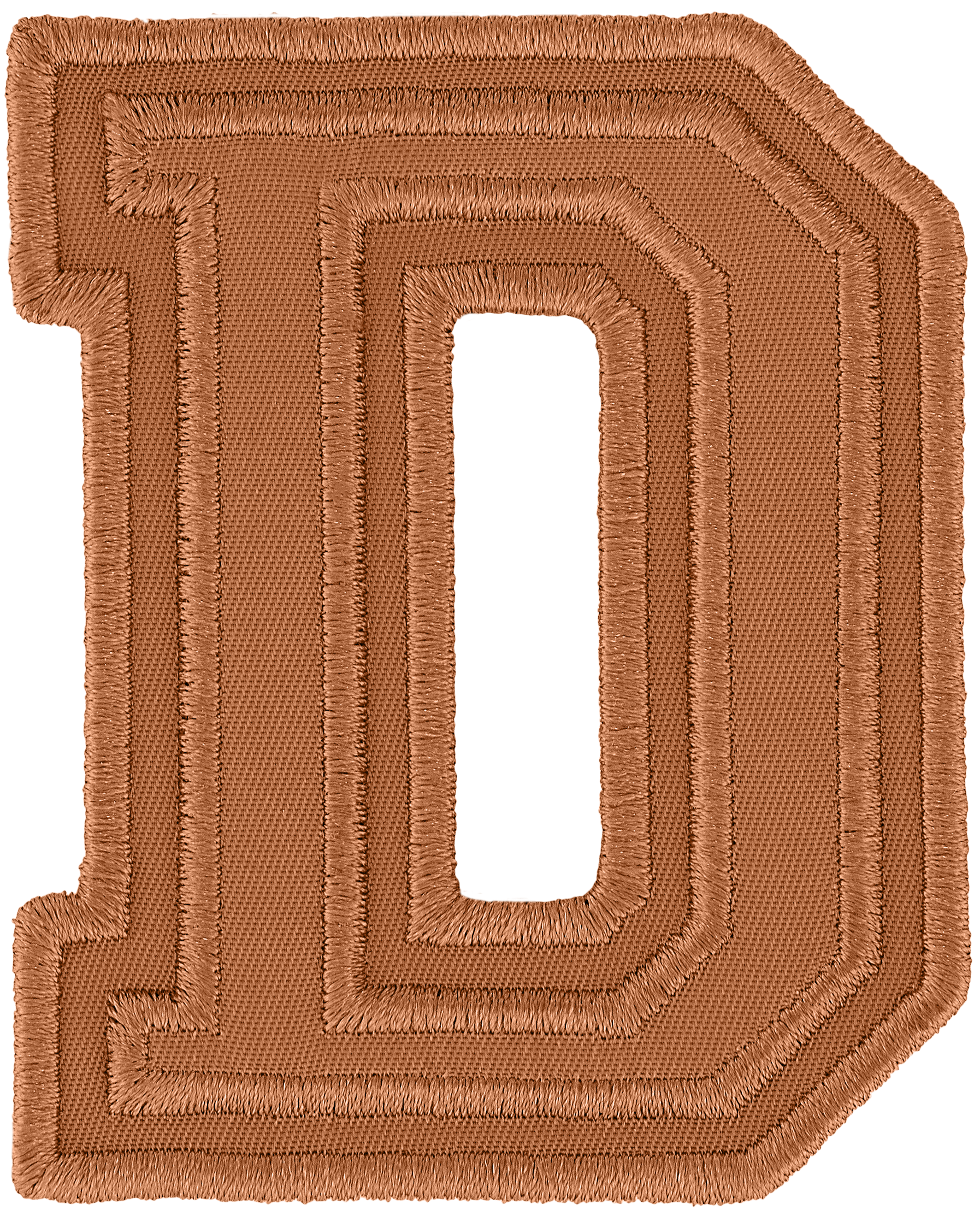 Camel Varsity Nylon Letter Patch