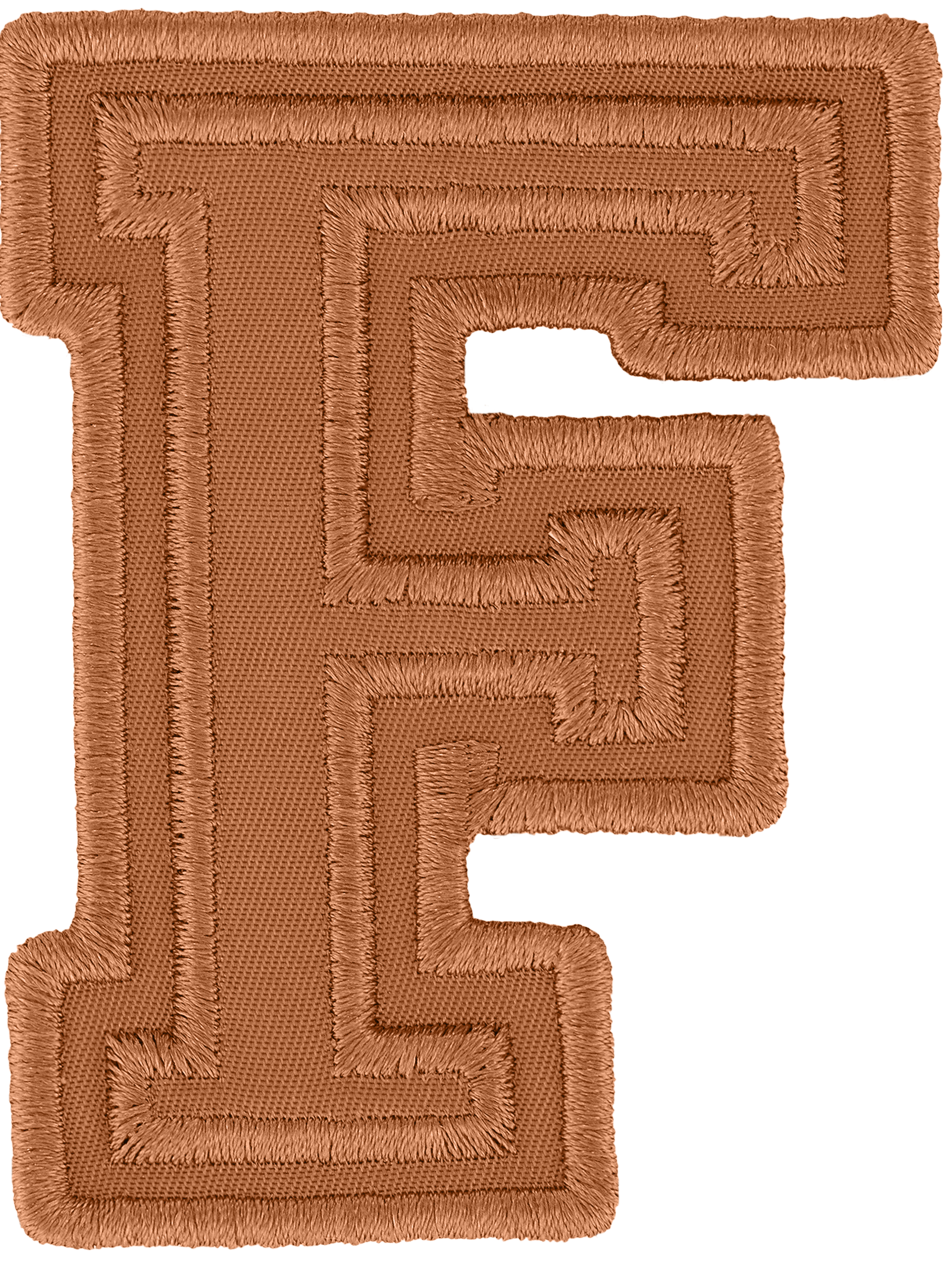 Camel Varsity Nylon Letter Patch
