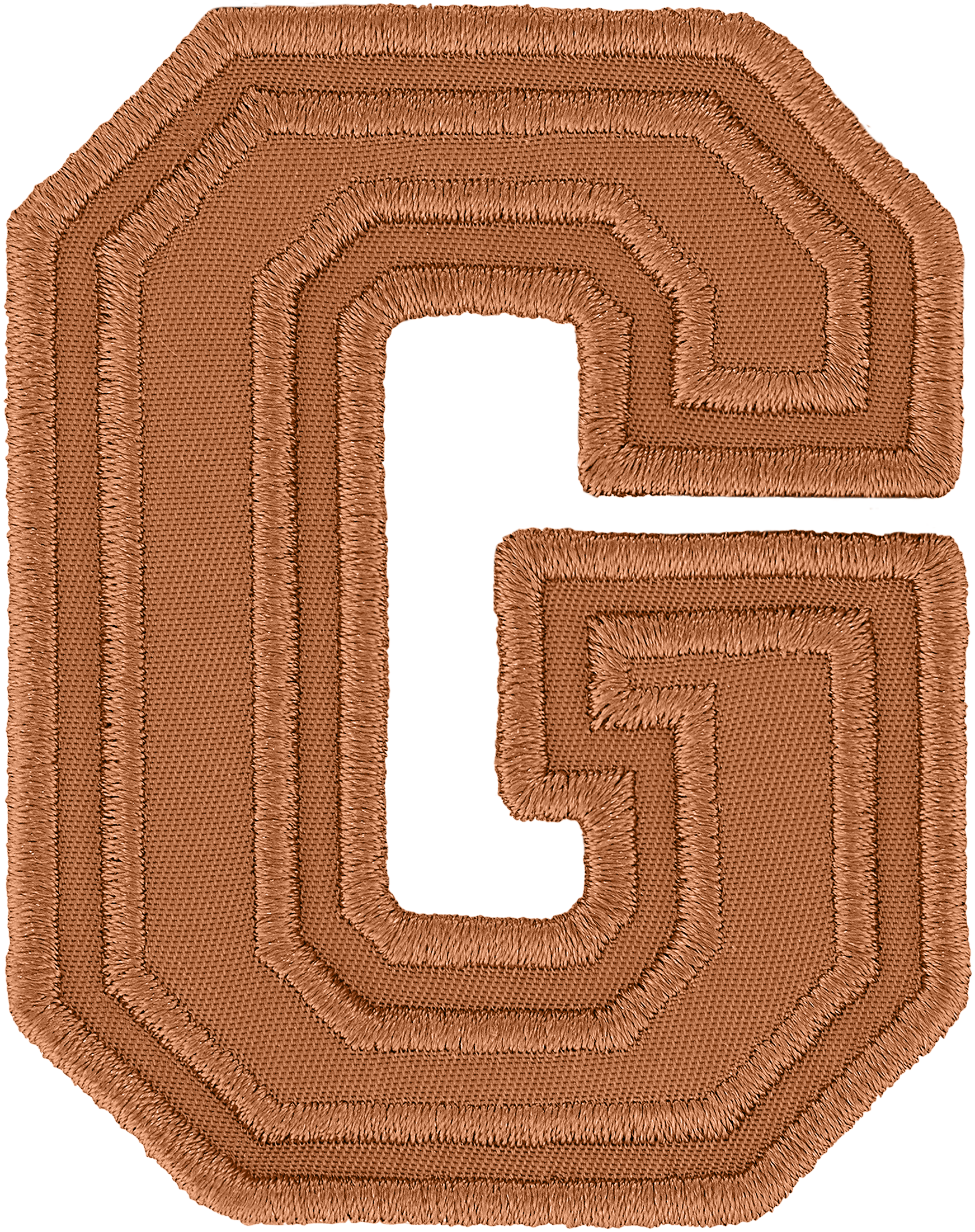 Camel Varsity Nylon Letter Patch
