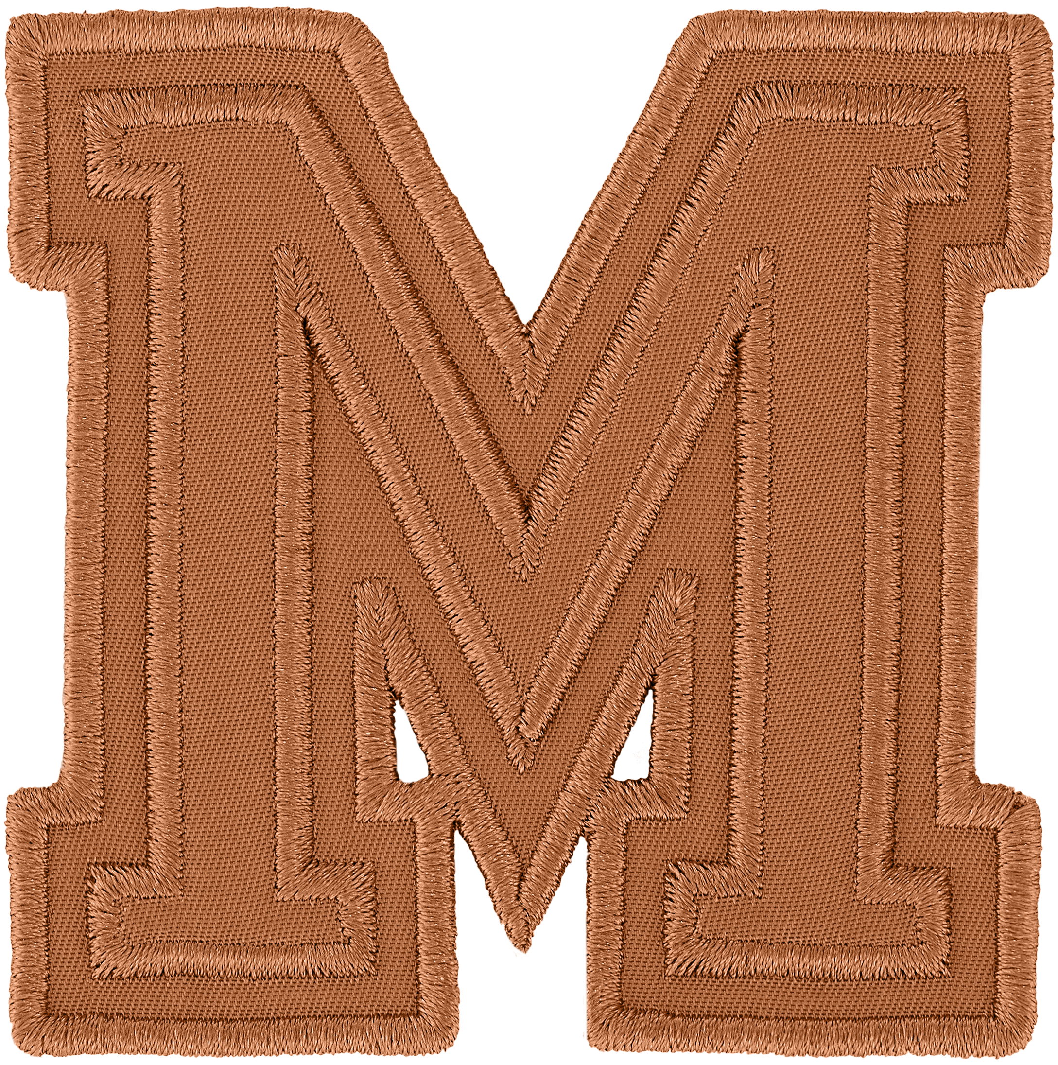 Camel Varsity Nylon Letter Patch