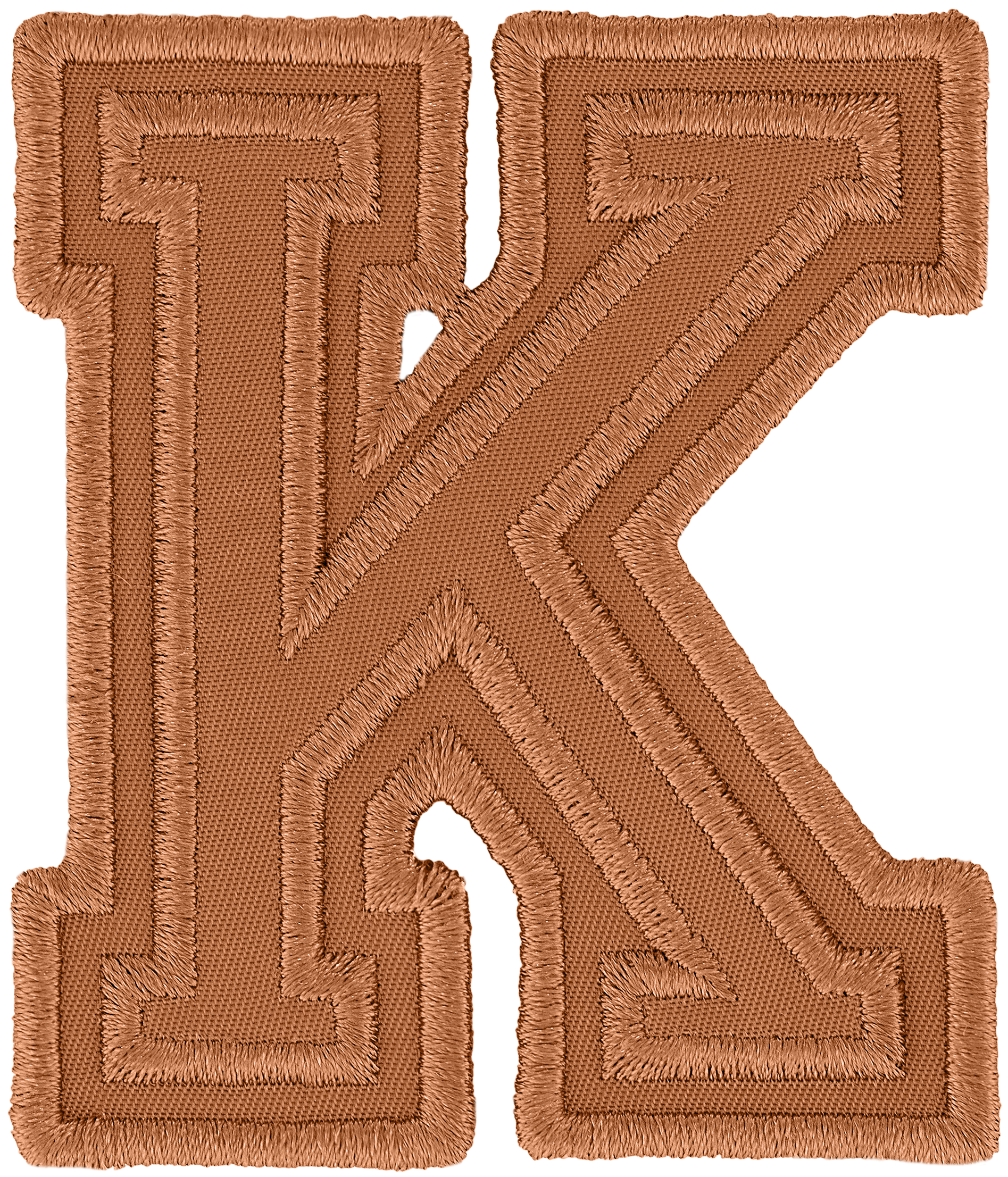 Camel Varsity Nylon Letter Patch