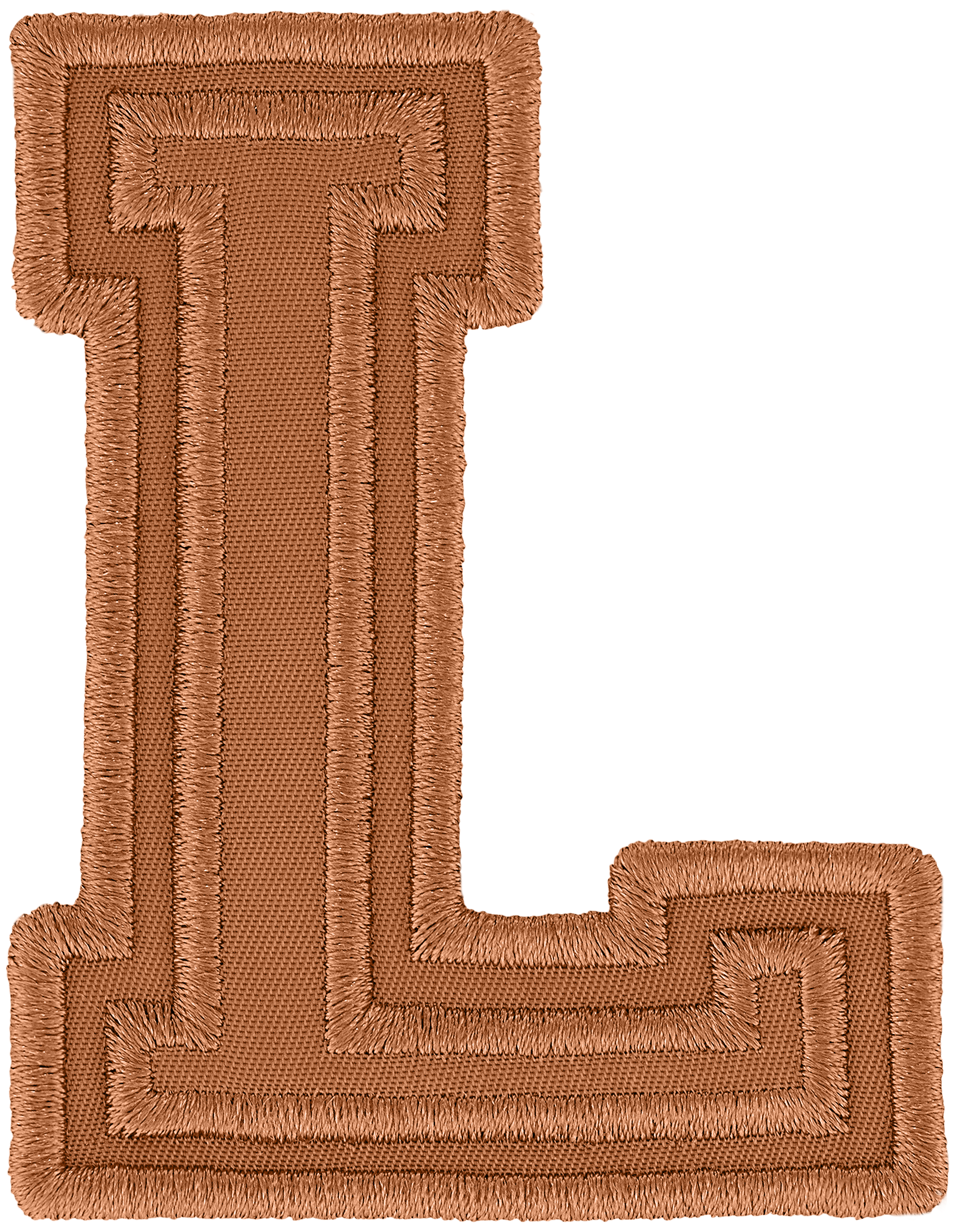 Camel Varsity Nylon Letter Patch