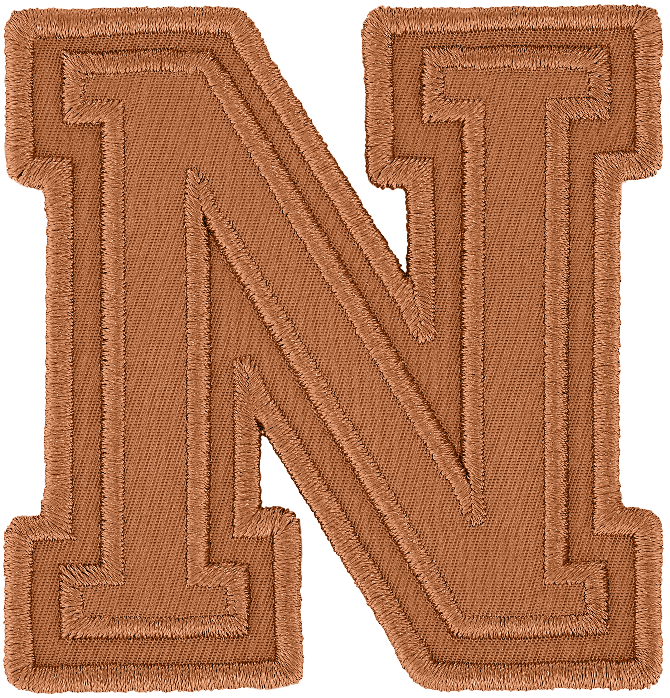 Camel Varsity Nylon Letter Patch