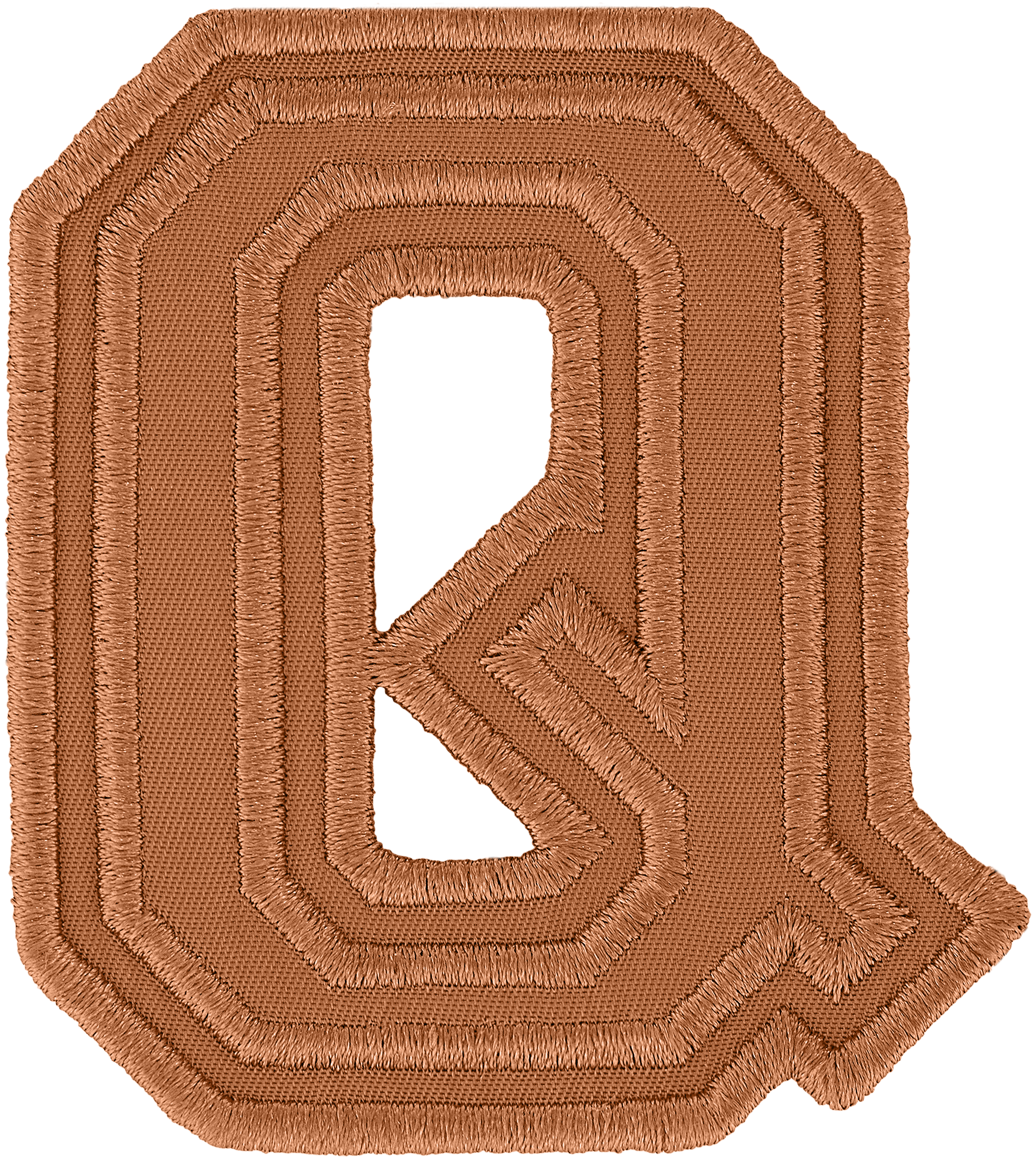 Camel Varsity Nylon Letter Patch