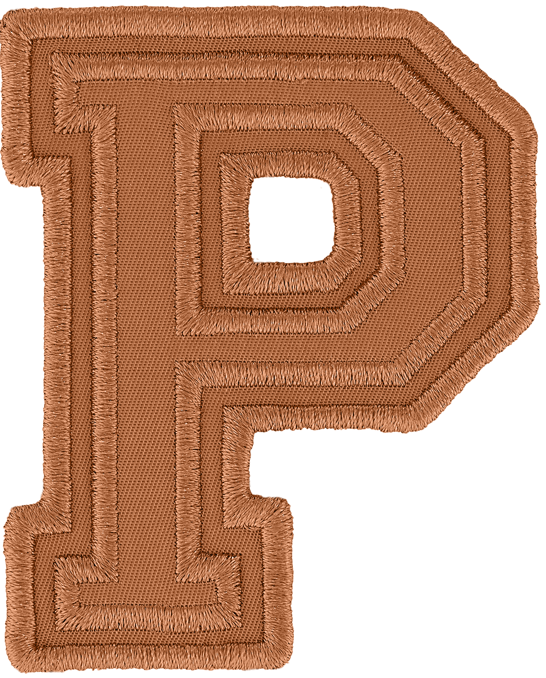 Camel Varsity Nylon Letter Patch