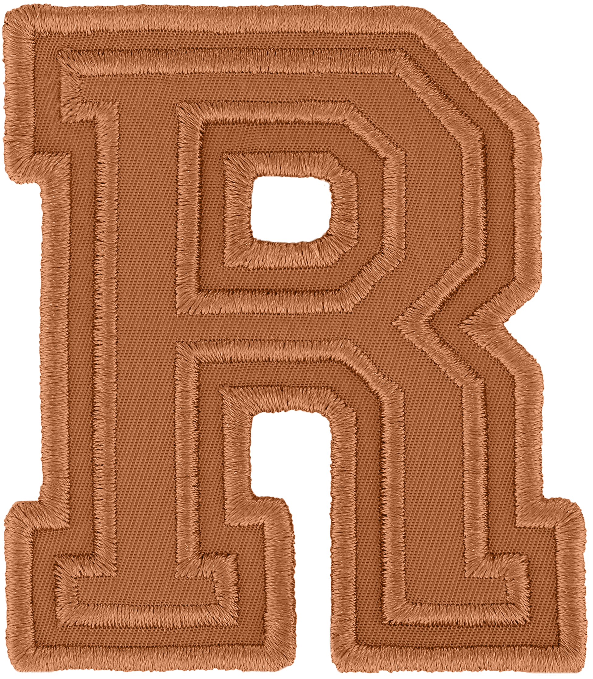 Camel Varsity Nylon Letter Patch