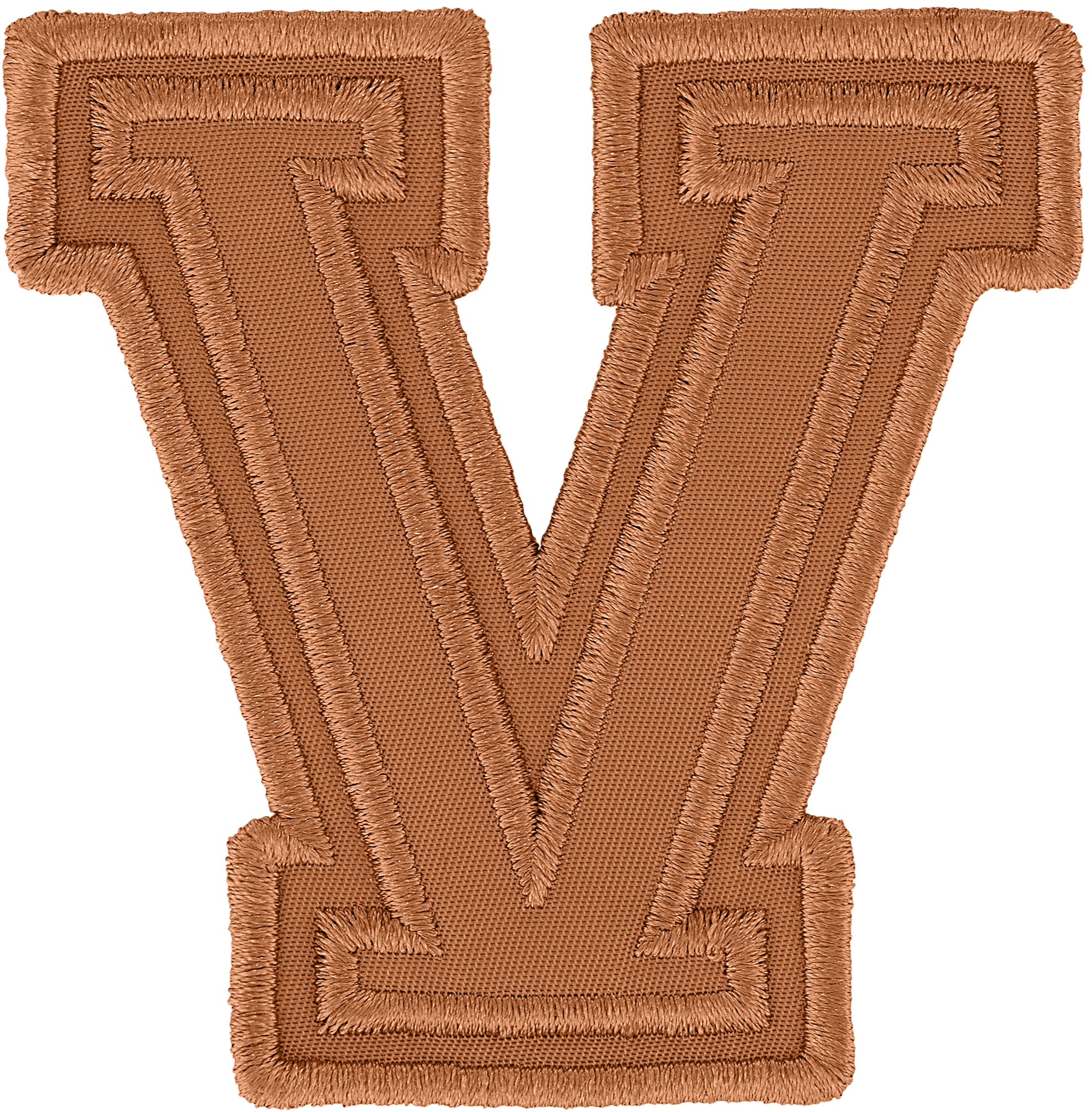 Camel Varsity Nylon Letter Patch