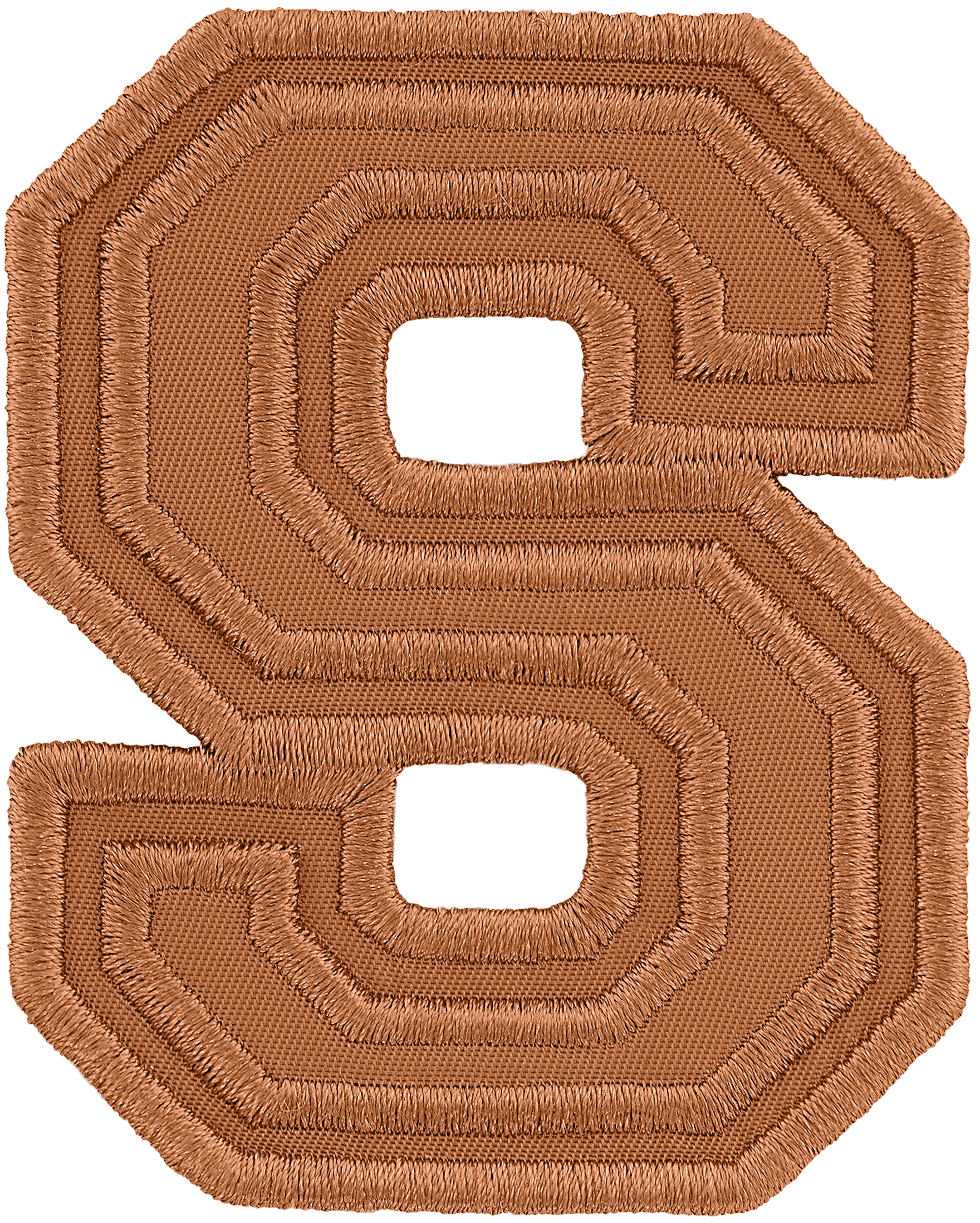 Camel Varsity Nylon Letter Patch