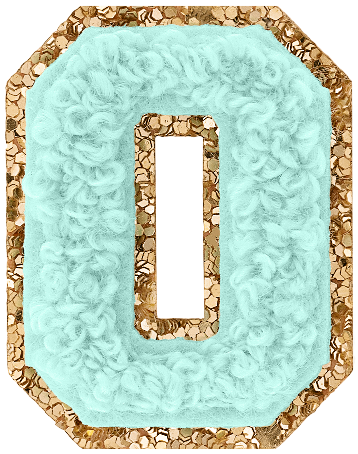 Cotton Candy Mini Glitter Varsity Letter Patch
