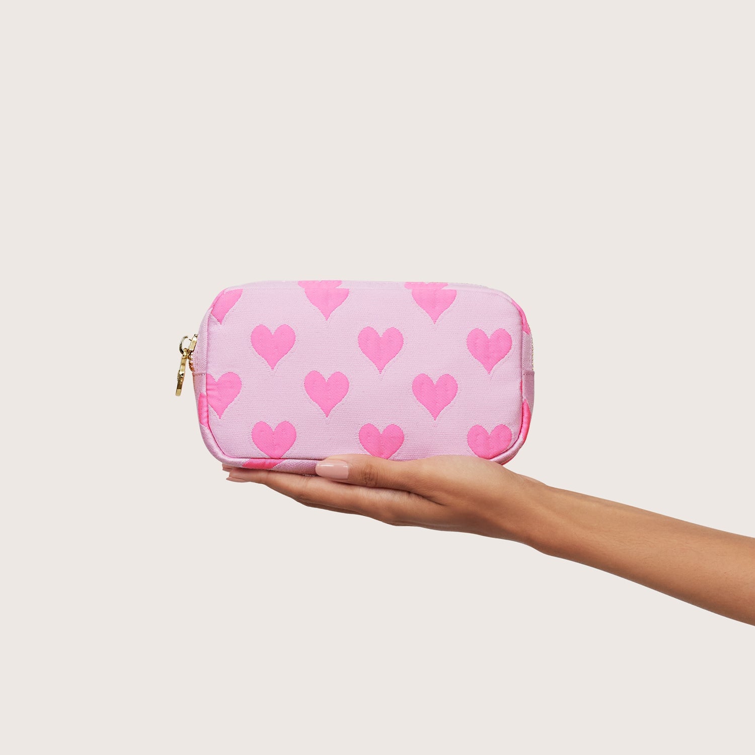Heart Jacquard Petite Pouch