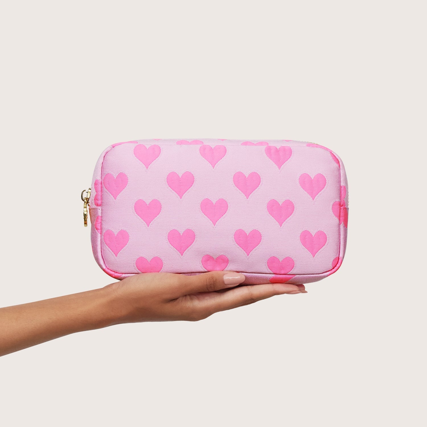 Heart Jacquard Small Pouch