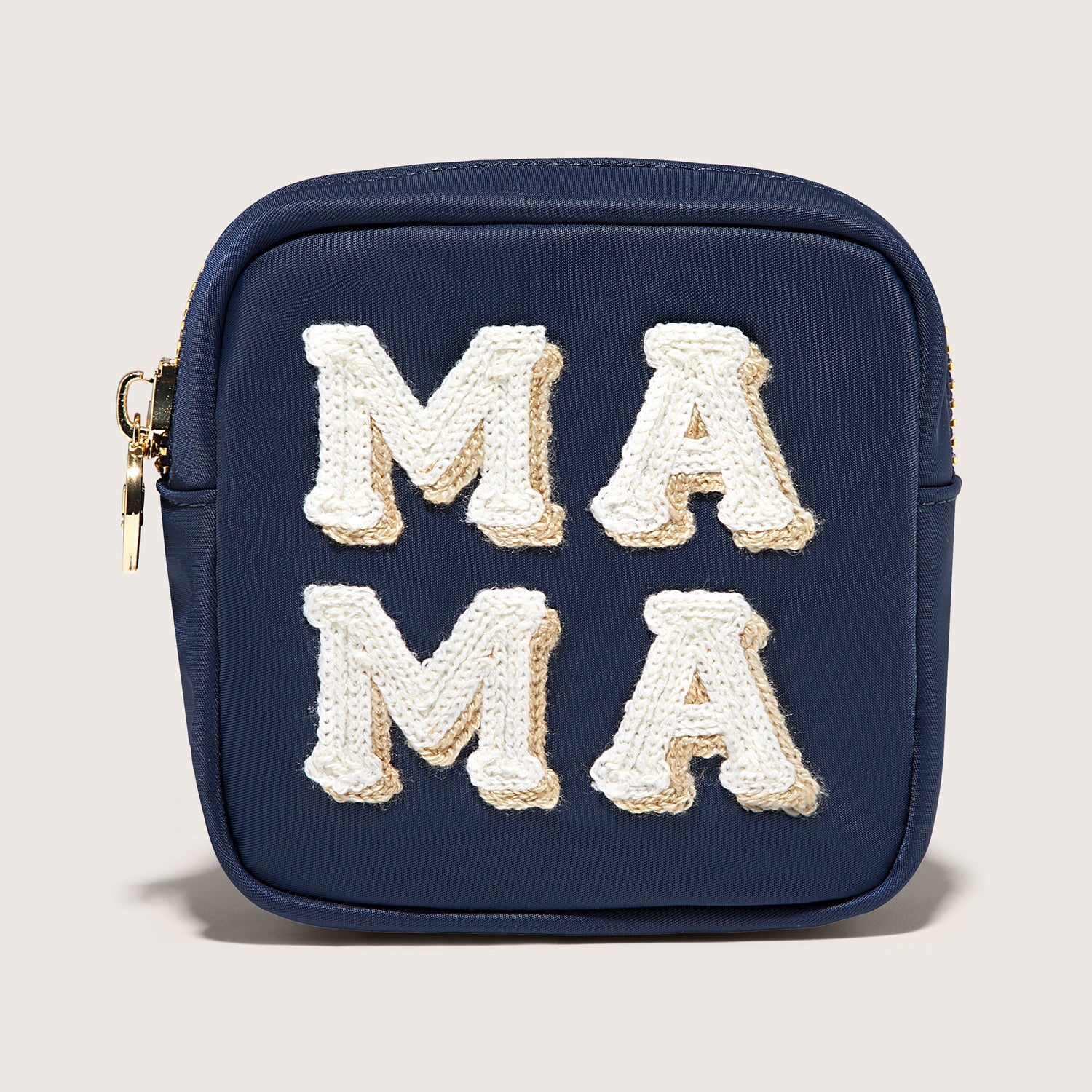 Mama Embroidered Mini Pouch