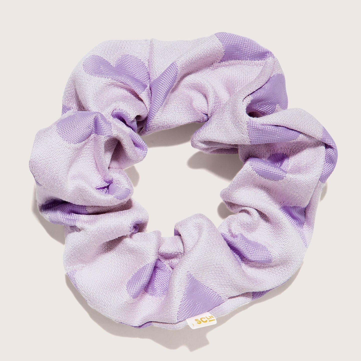 Heart Jacquard Scrunchie