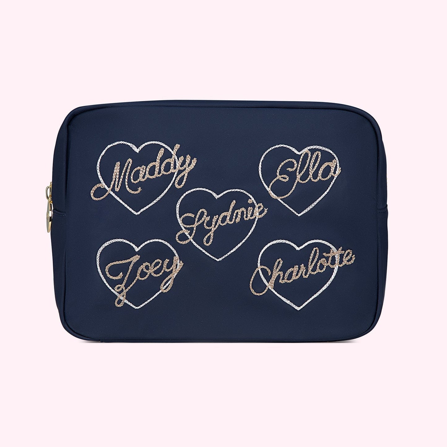 Mother's Day Custom Heart Large Pouch