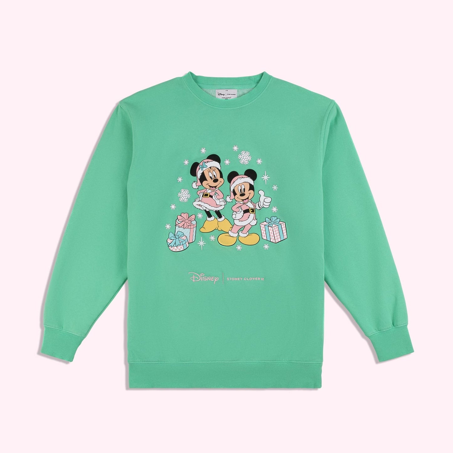 Disney Mickey & Minnie's Holiday Collection Green Sweatshirt