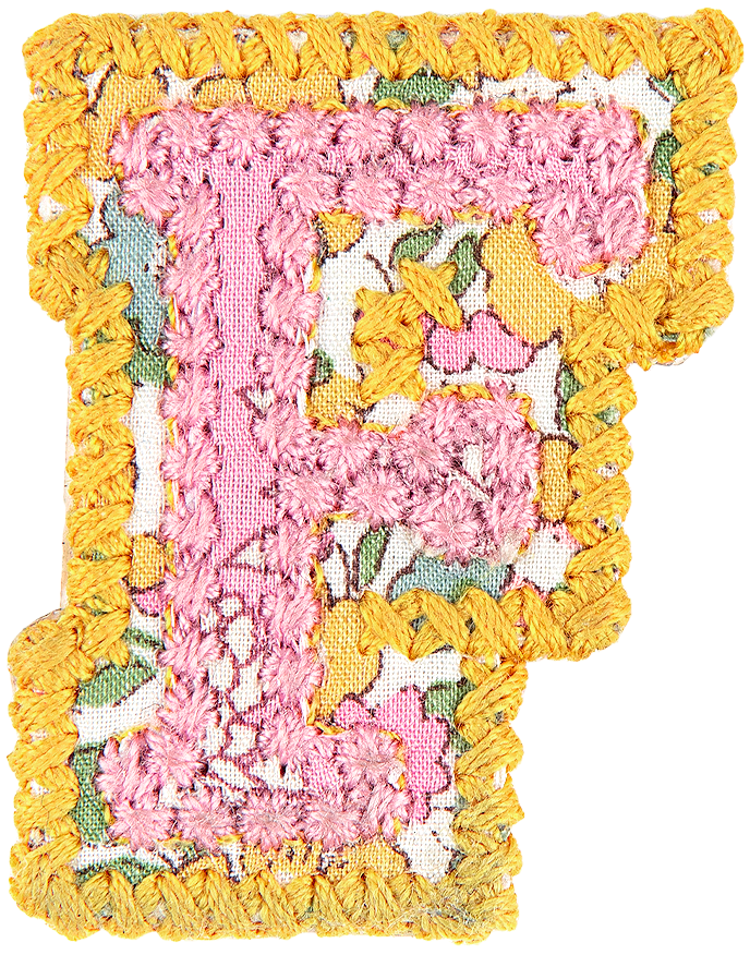 Letter Patch Made with Liberty Fabric