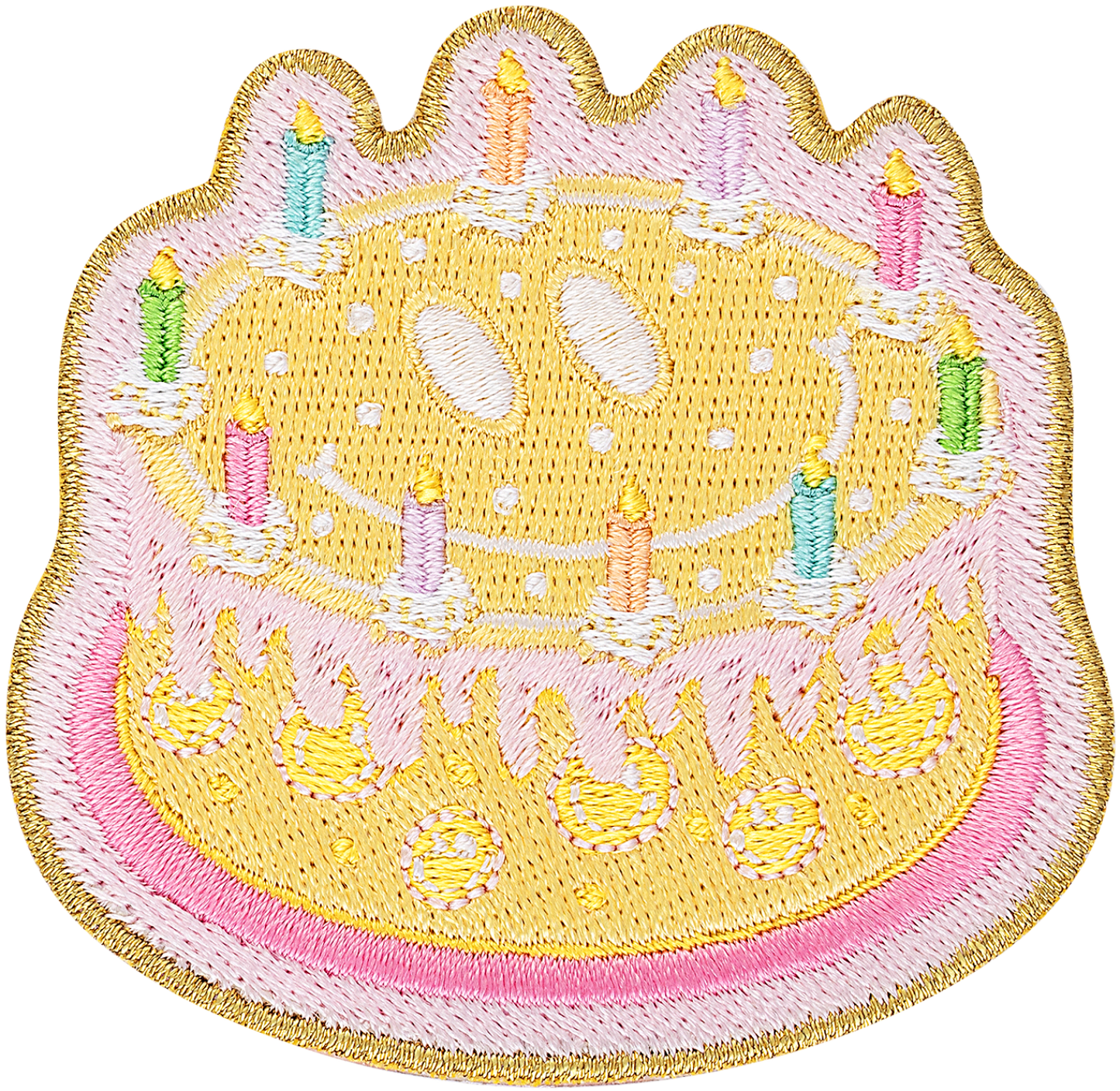 Smiley Birthday Cake Patch