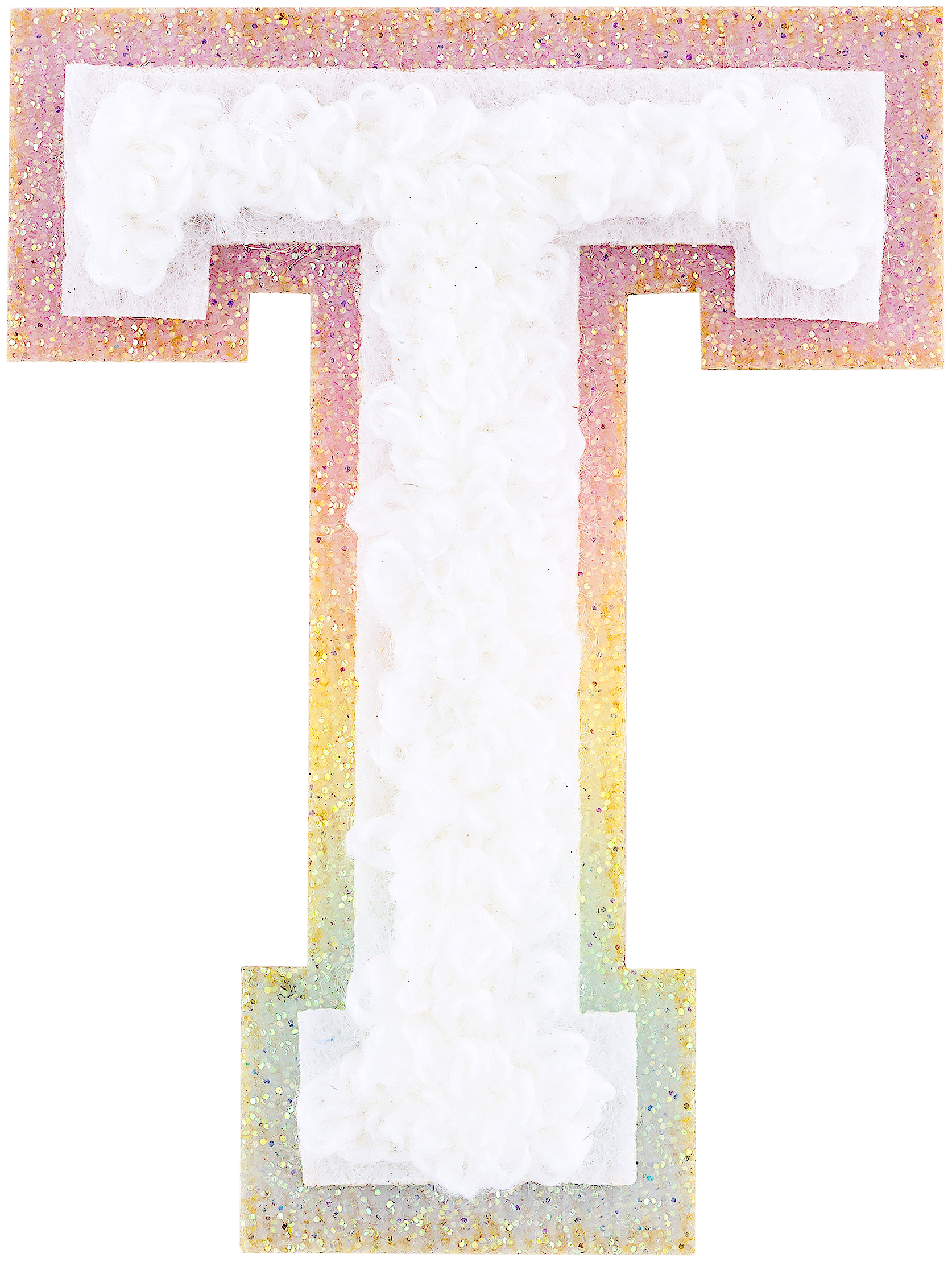 Shimmer Glitter Varsity Letter Patch