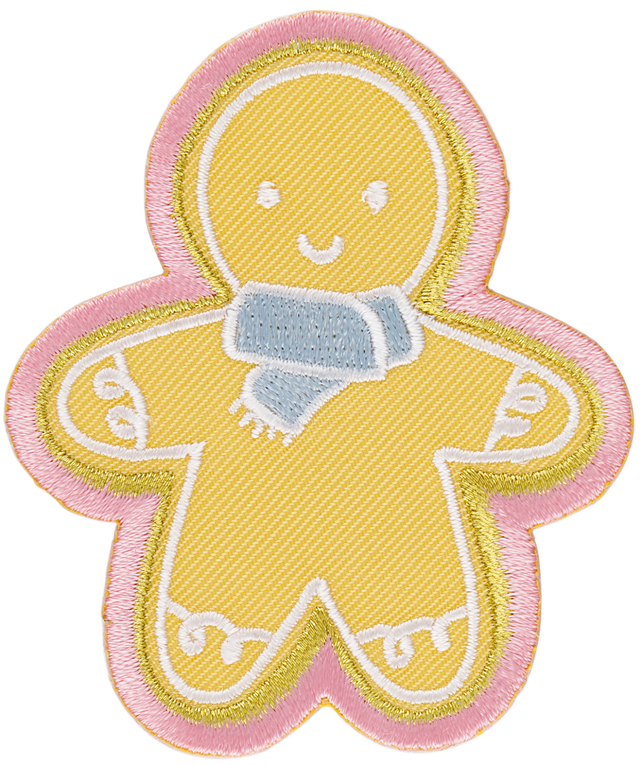 Holiday Patch- Gingerbread Man Blue